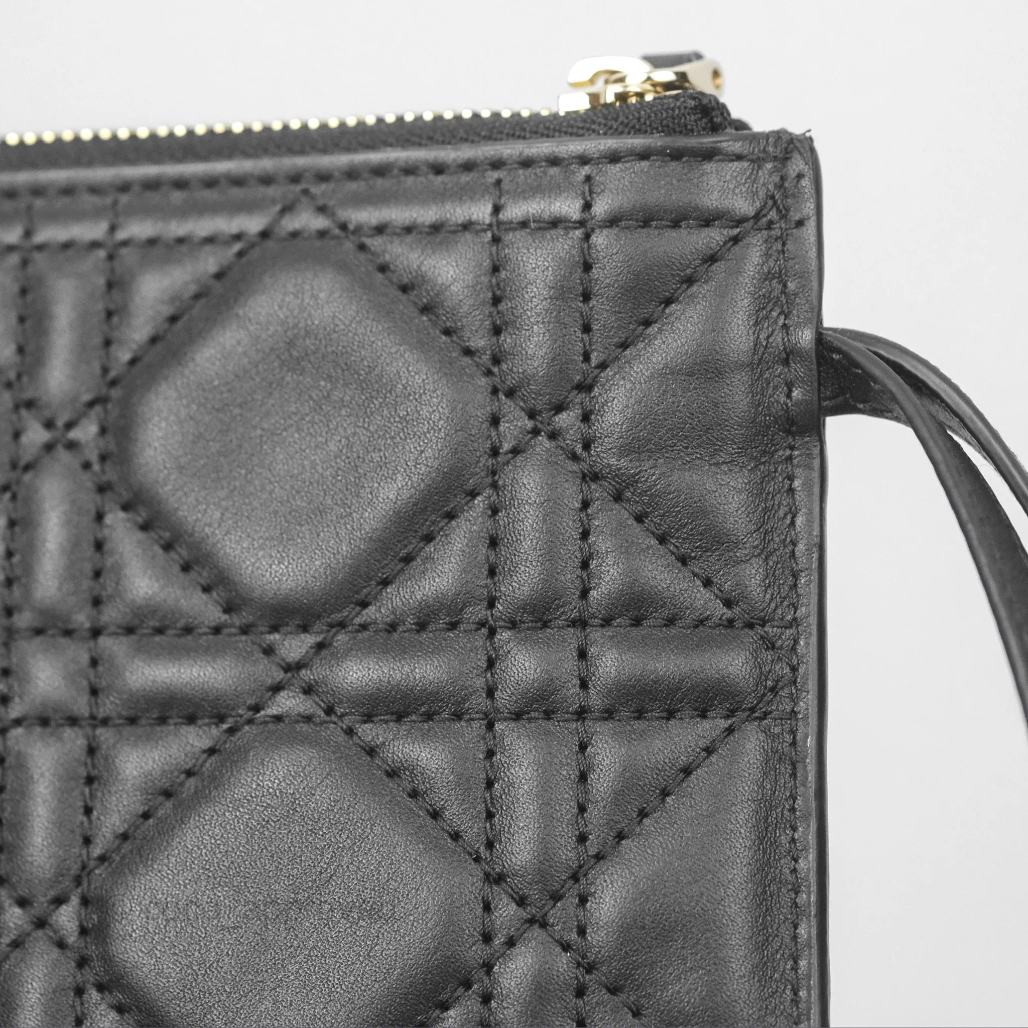Christian Dior Small Dior Toujours Bag Black Macrocannage Calfskin