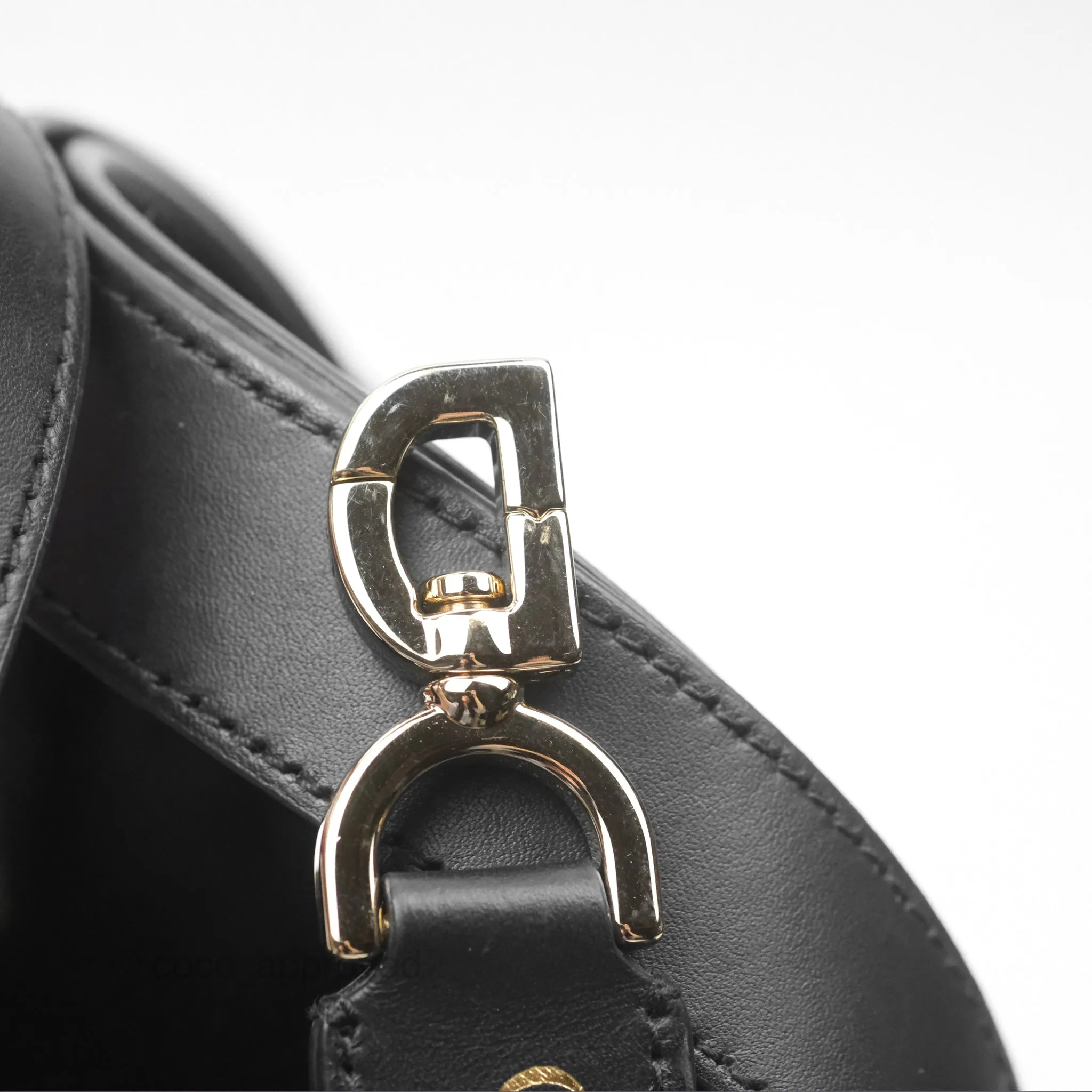 Christian Dior Small Dior Toujours Bag Black Macrocannage Calfskin