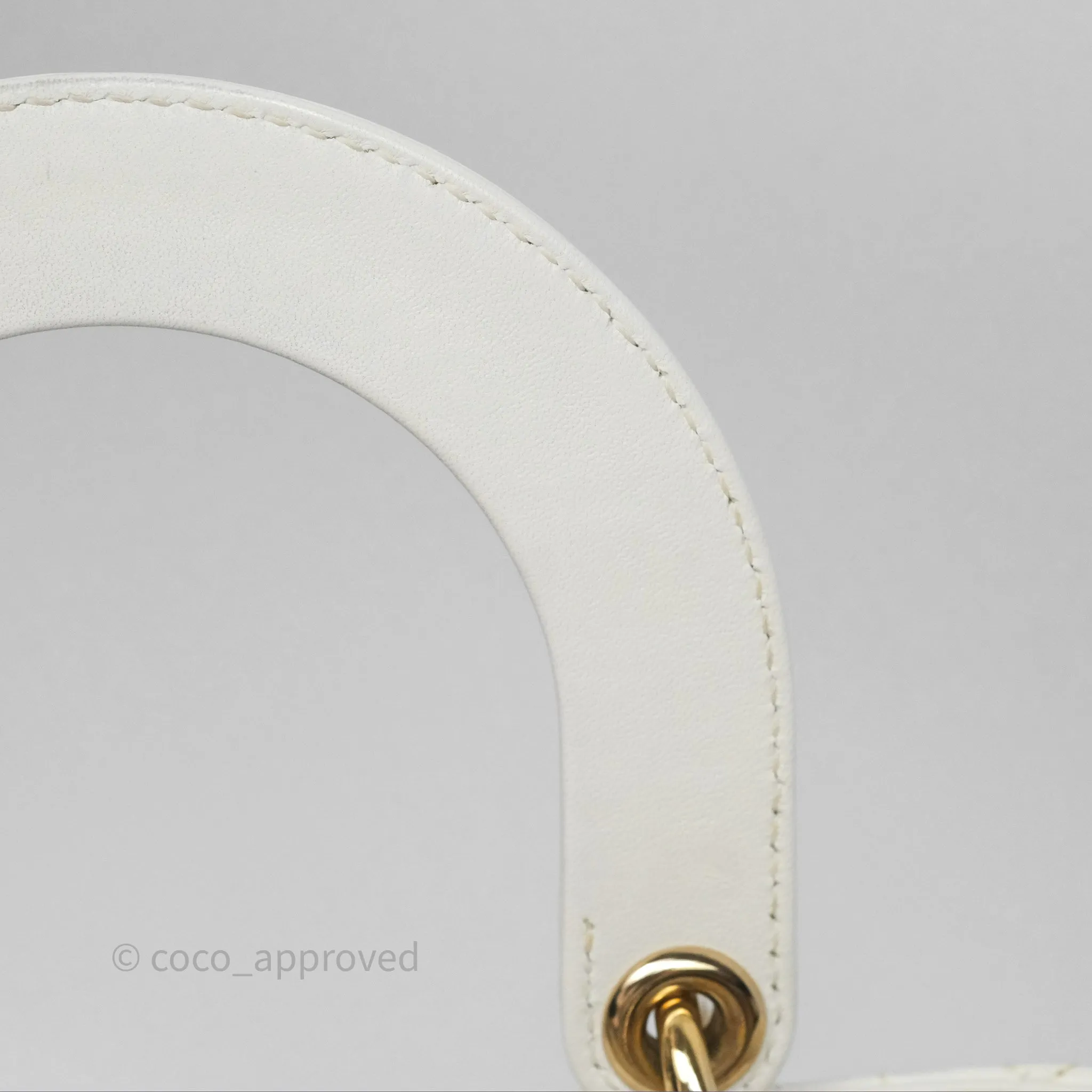 Christian Dior Small Lady Dior My ABCDior Bag Latte Cannage Lambskin