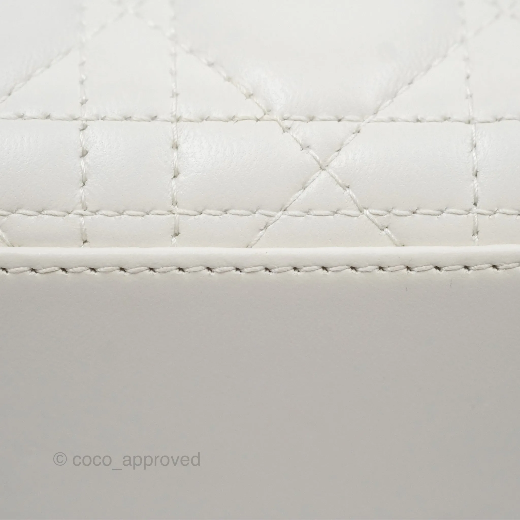 Christian Dior Small Lady Dior My ABCDior Bag Latte Cannage Lambskin