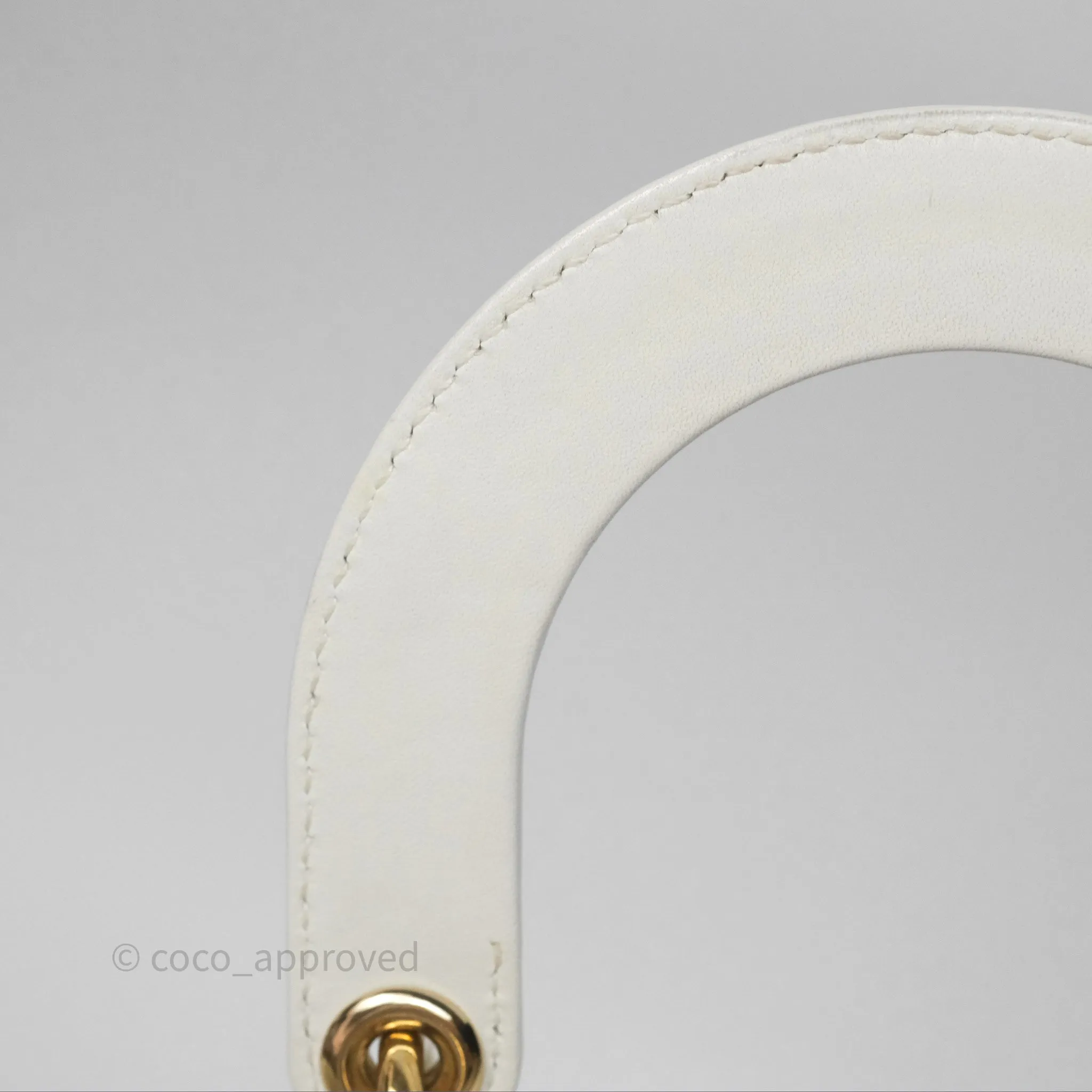 Christian Dior Small Lady Dior My ABCDior Bag Latte Cannage Lambskin