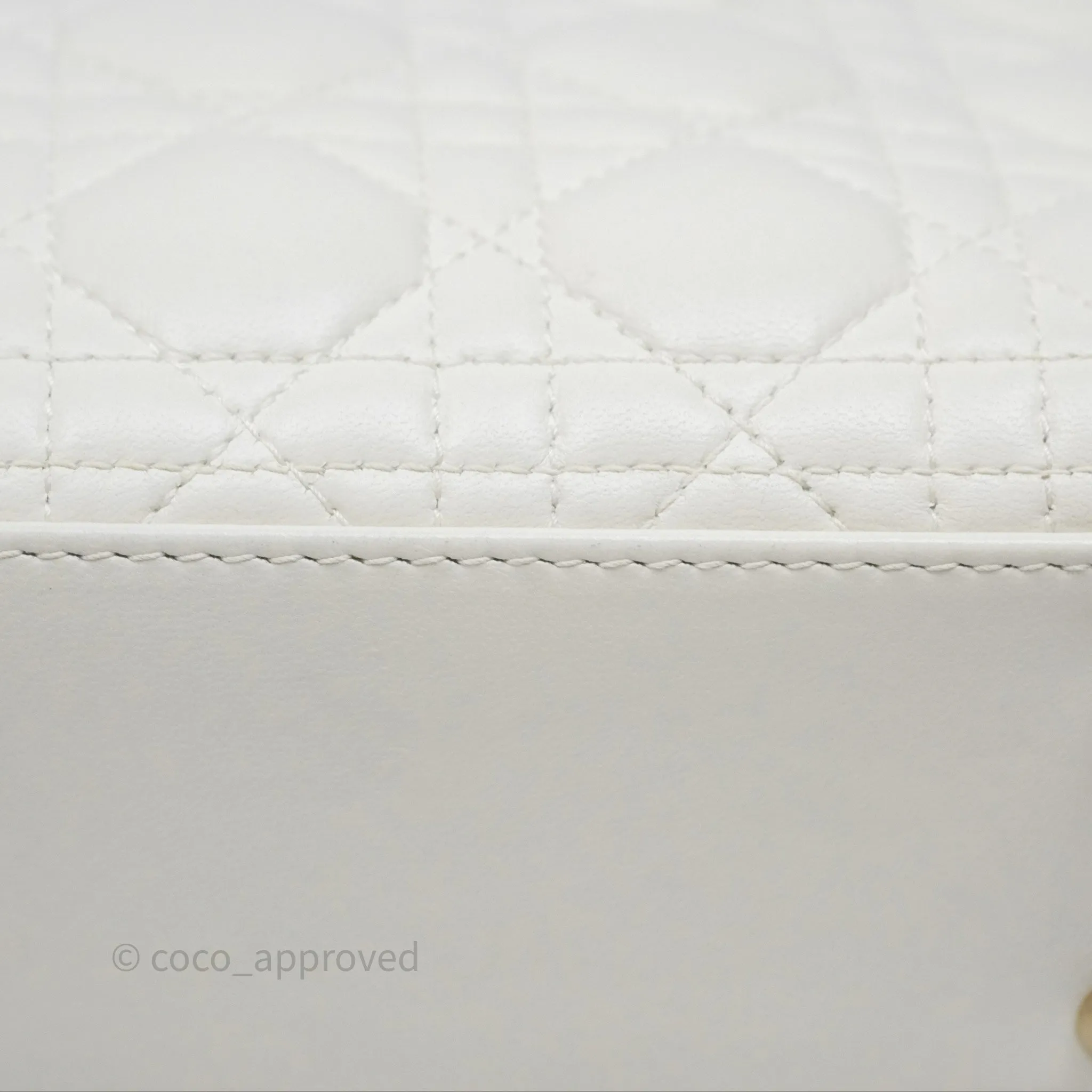 Christian Dior Small Lady Dior My ABCDior Bag Latte Cannage Lambskin