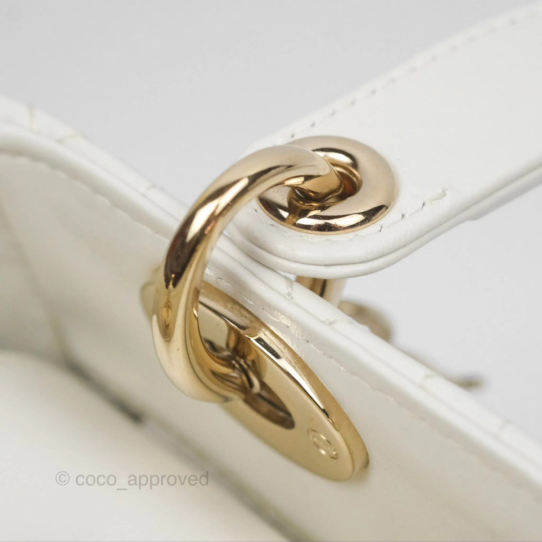 Christian Dior Small Lady Dior My ABCDior Bag Latte Cannage Lambskin