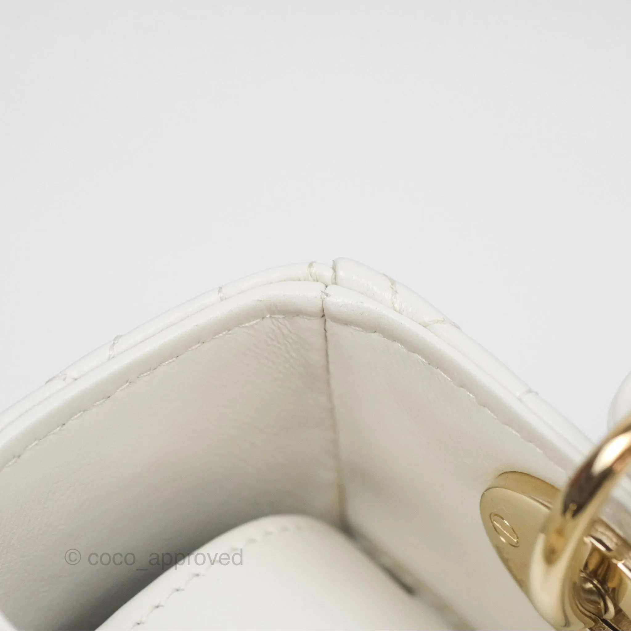 Christian Dior Small Lady Dior My ABCDior Bag Latte Cannage Lambskin