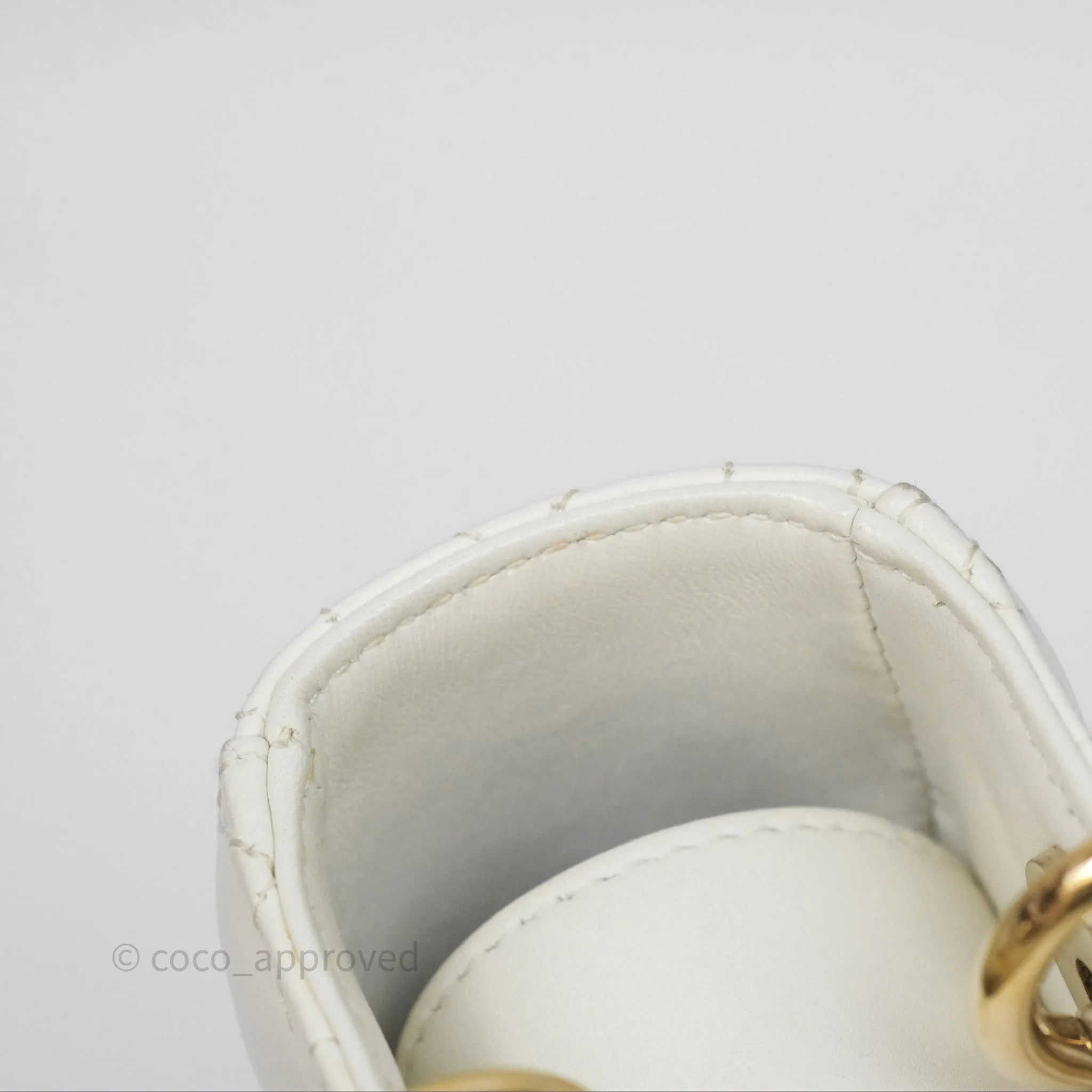 Christian Dior Small Lady Dior My ABCDior Bag Latte Cannage Lambskin