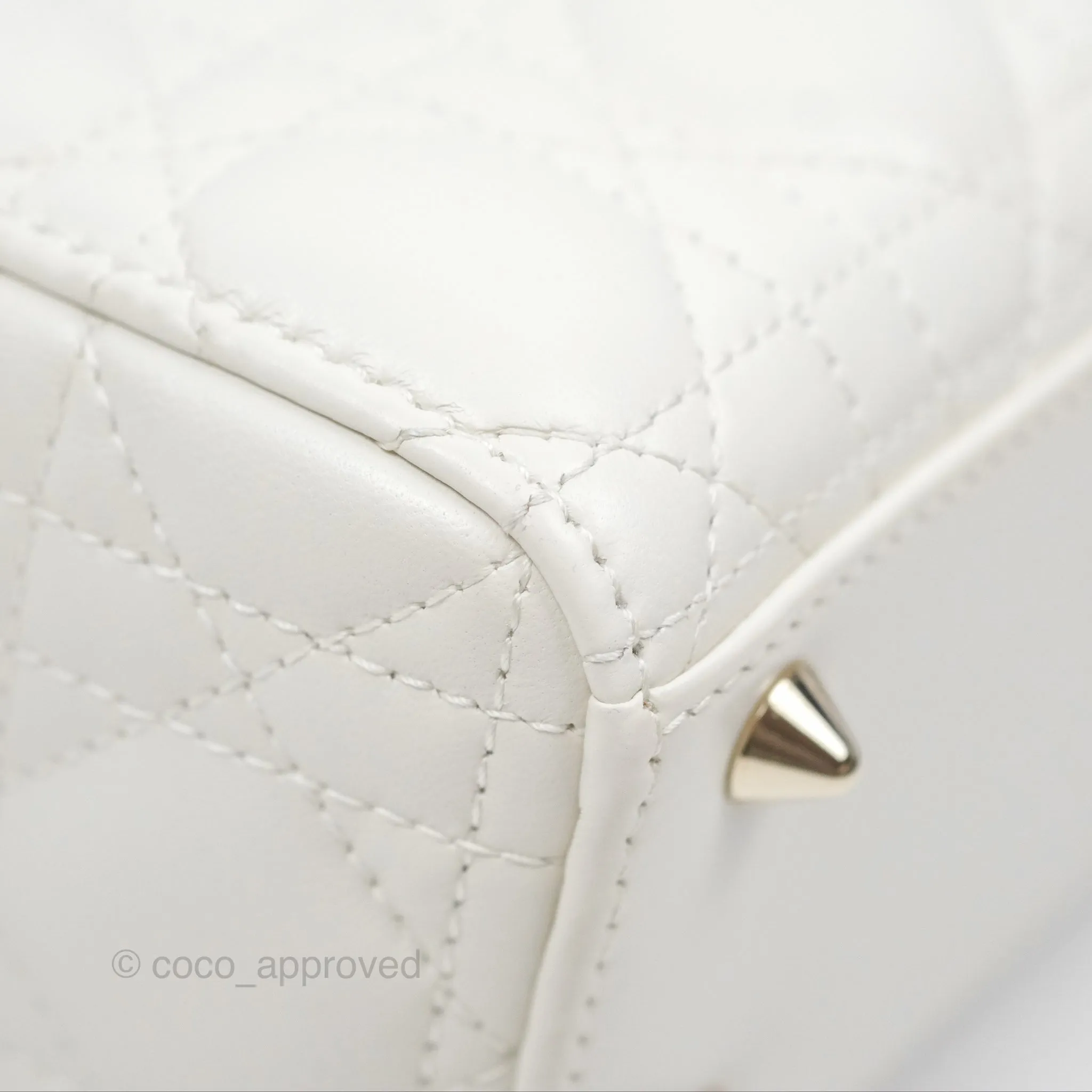 Christian Dior Small Lady Dior My ABCDior Bag Latte Cannage Lambskin