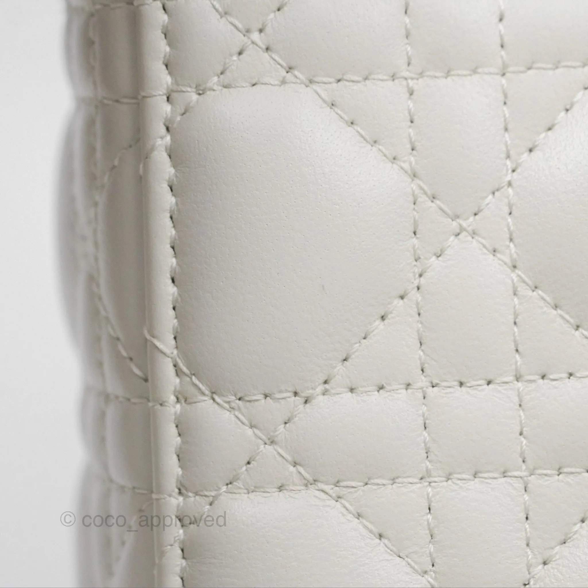 Christian Dior Small Lady Dior My ABCDior Bag Latte Cannage Lambskin
