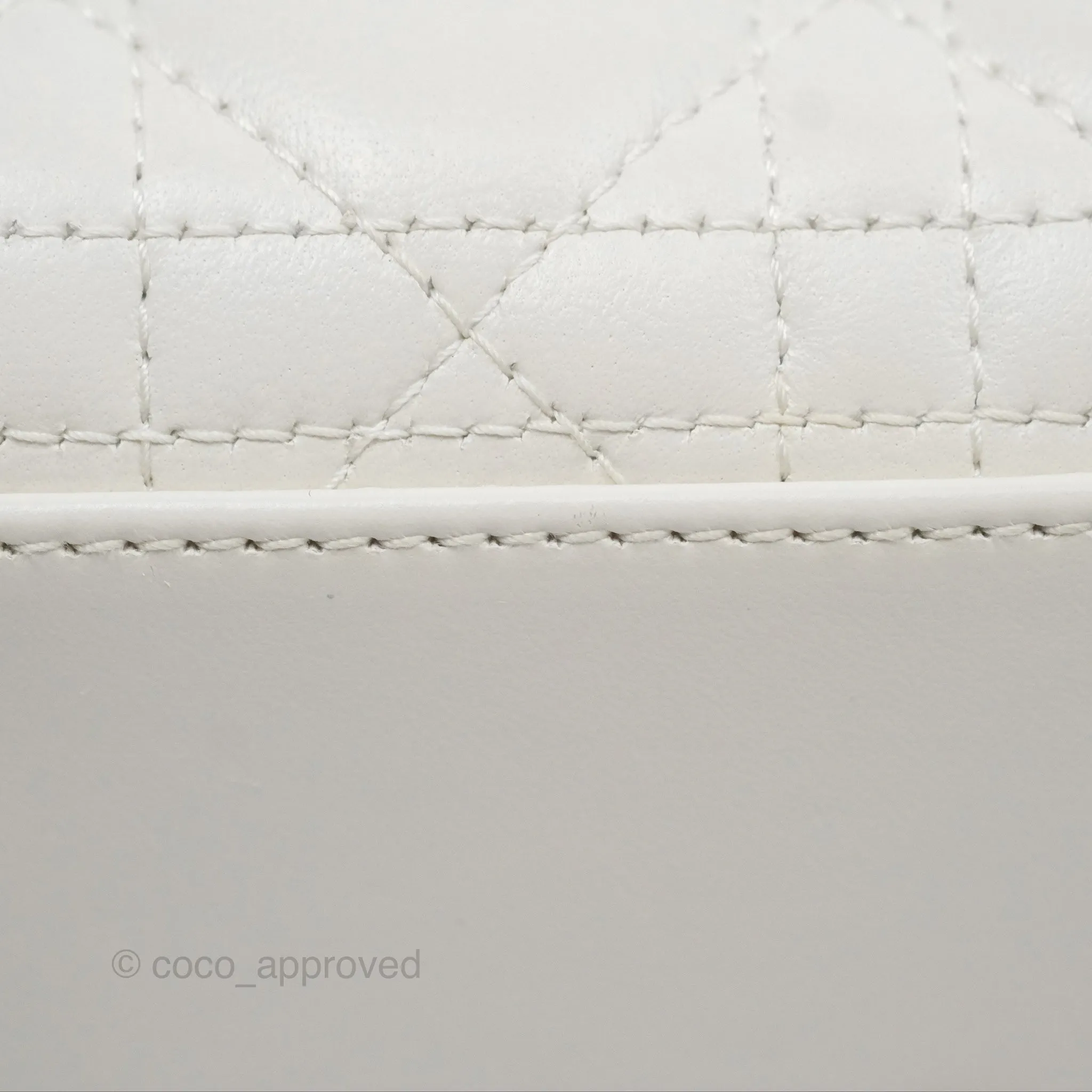 Christian Dior Small Lady Dior My ABCDior Bag Latte Cannage Lambskin