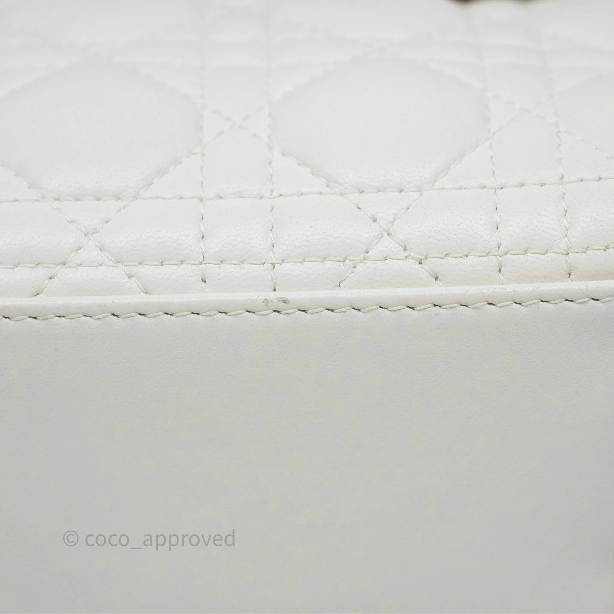 Christian Dior Small Lady Dior My ABCDior Bag Latte Cannage Lambskin