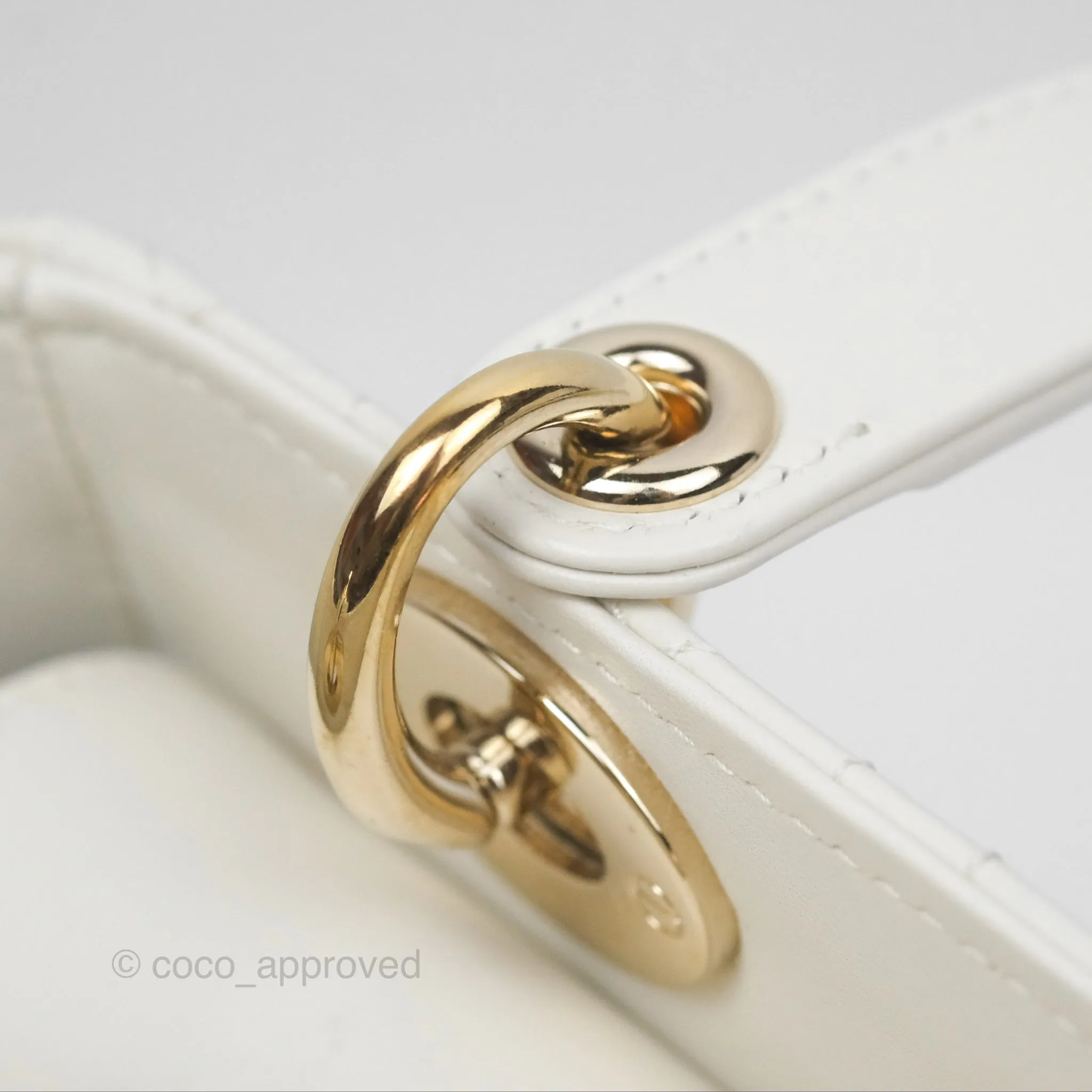 Christian Dior Small Lady Dior My ABCDior Bag Latte Cannage Lambskin