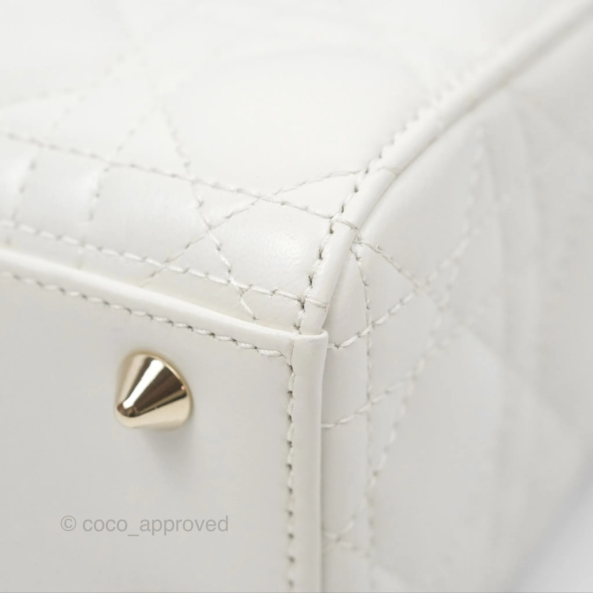 Christian Dior Small Lady Dior My ABCDior Bag Latte Cannage Lambskin