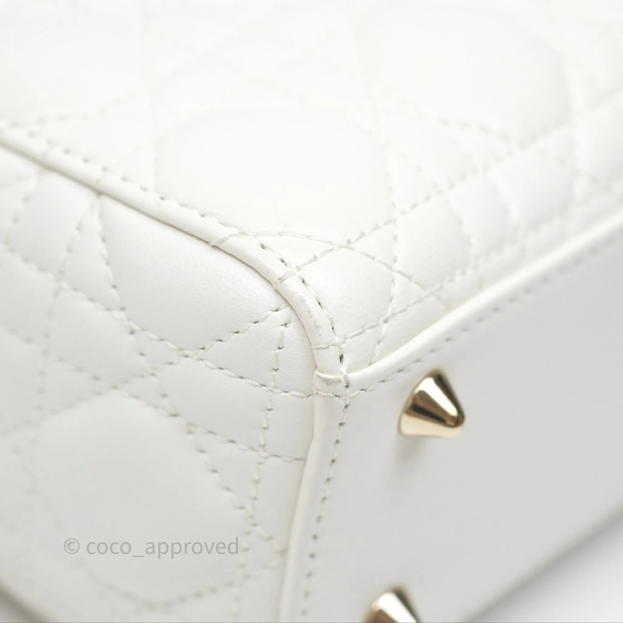 Christian Dior Small Lady Dior My ABCDior Bag Latte Cannage Lambskin