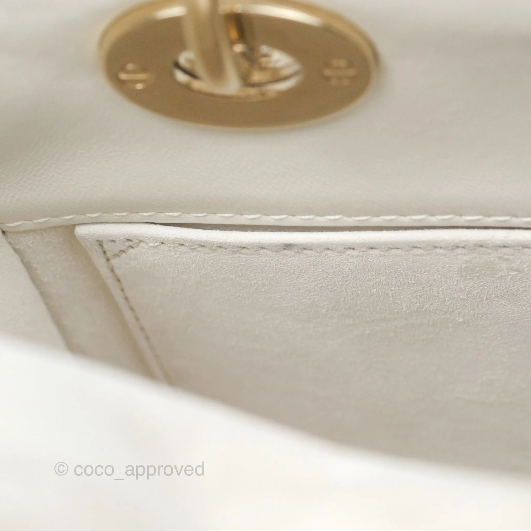 Christian Dior Small Lady Dior My ABCDior Bag Latte Cannage Lambskin