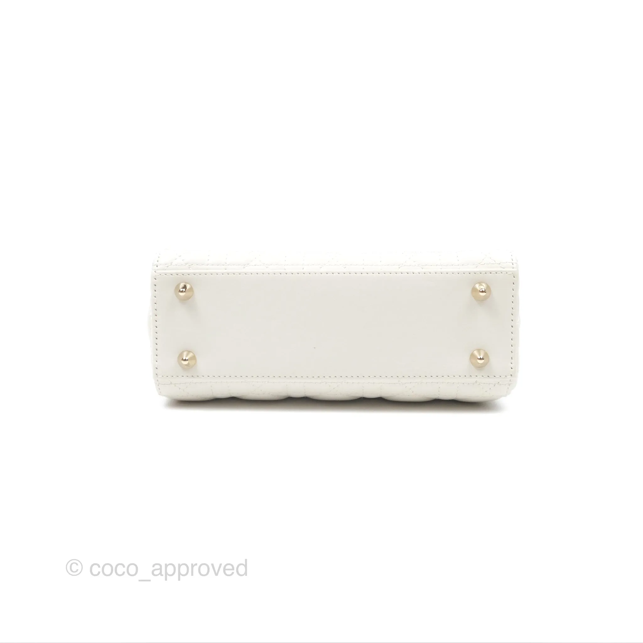 Christian Dior Small Lady Dior My ABCDior Bag Latte Cannage Lambskin