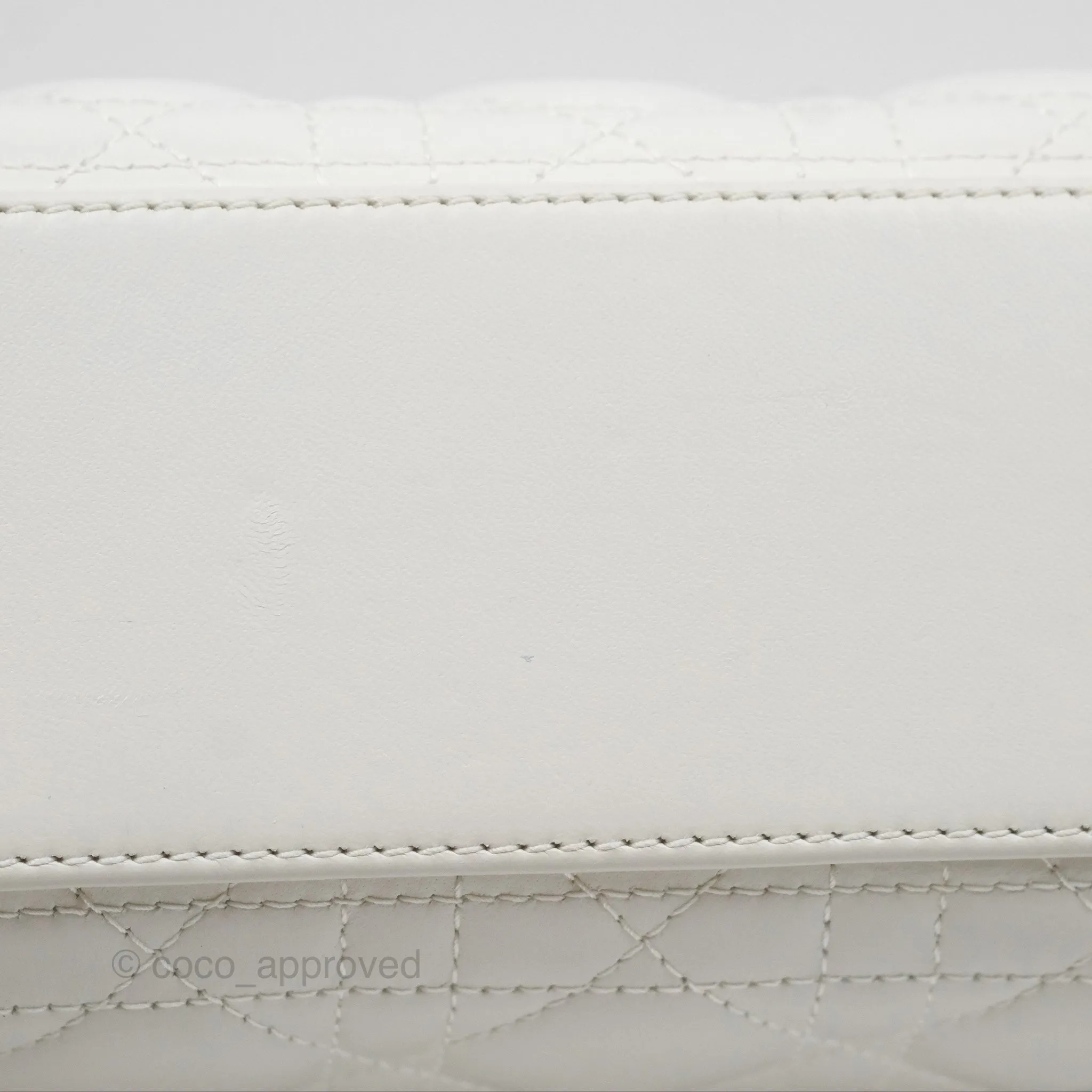 Christian Dior Small Lady Dior My ABCDior Bag Latte Cannage Lambskin