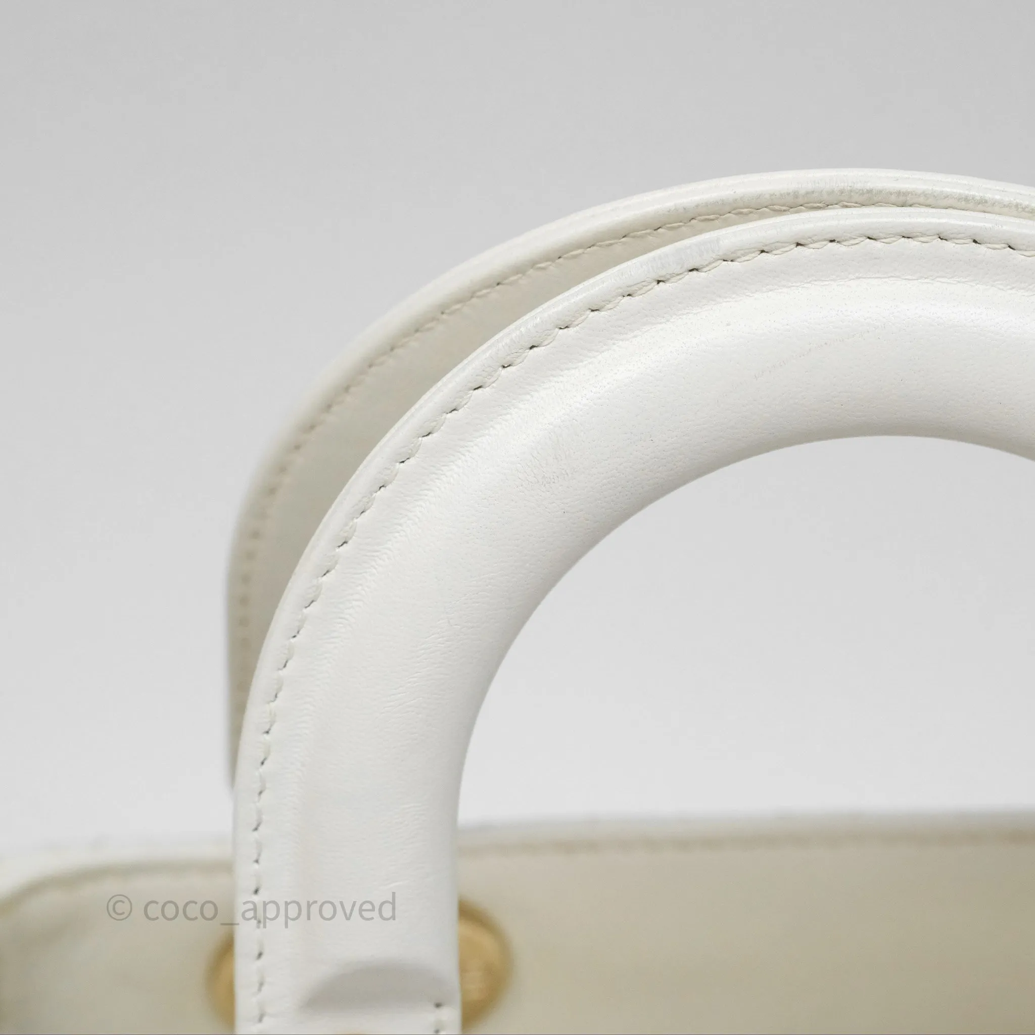 Christian Dior Small Lady Dior My ABCDior Bag Latte Cannage Lambskin