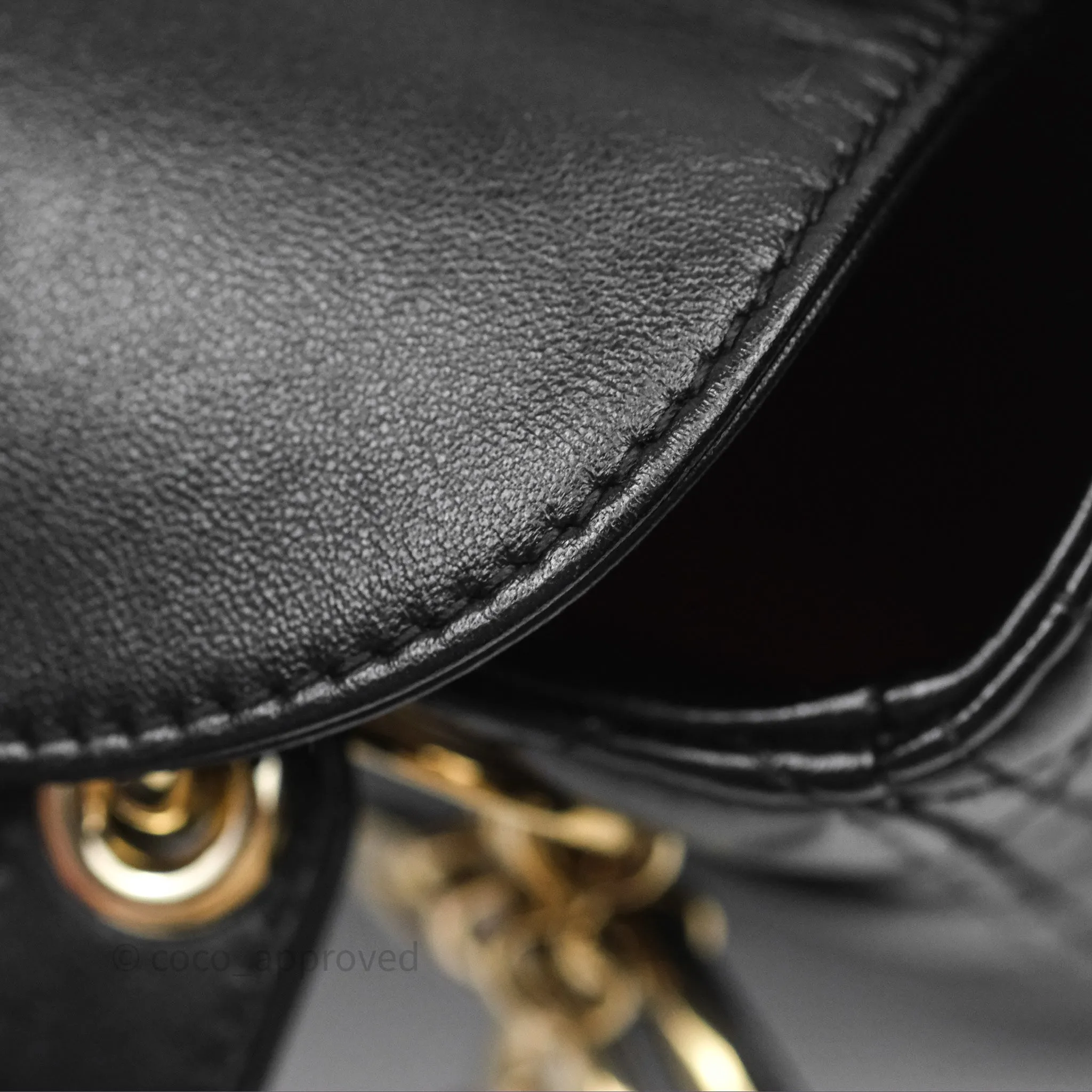 Christian Dior Small Lady Dior My ABCDior Black Cannage Lambskin
