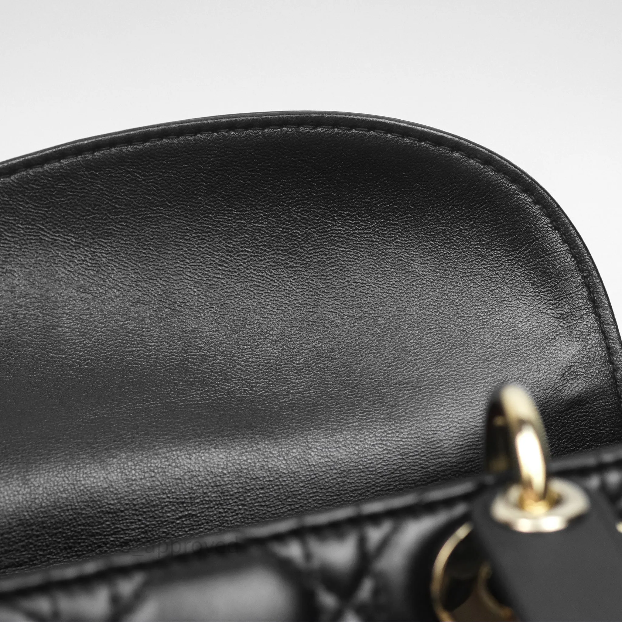 Christian Dior Small Lady Dior My ABCDior Black Cannage Lambskin