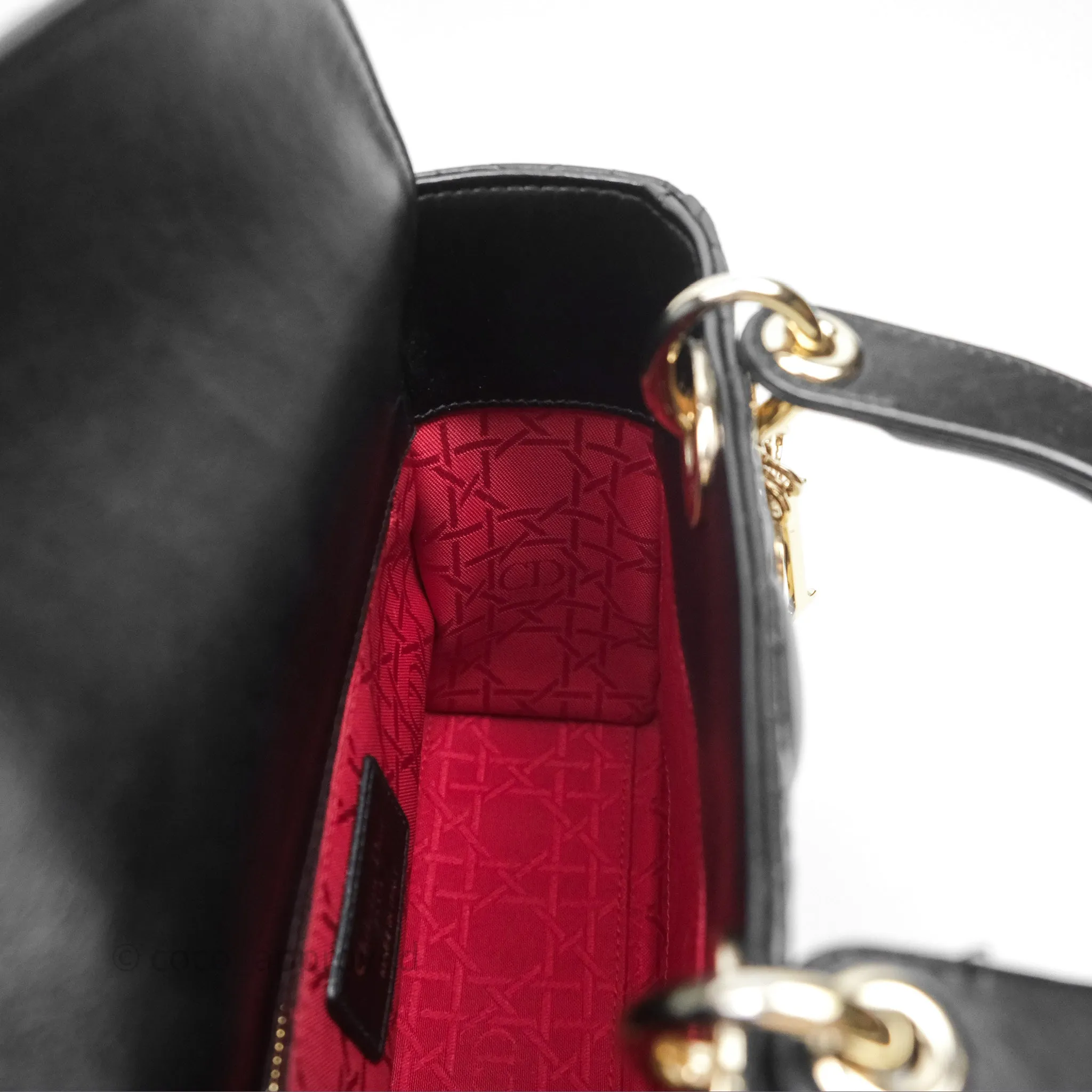 Christian Dior Small Lady Dior My ABCDior Black Cannage Lambskin