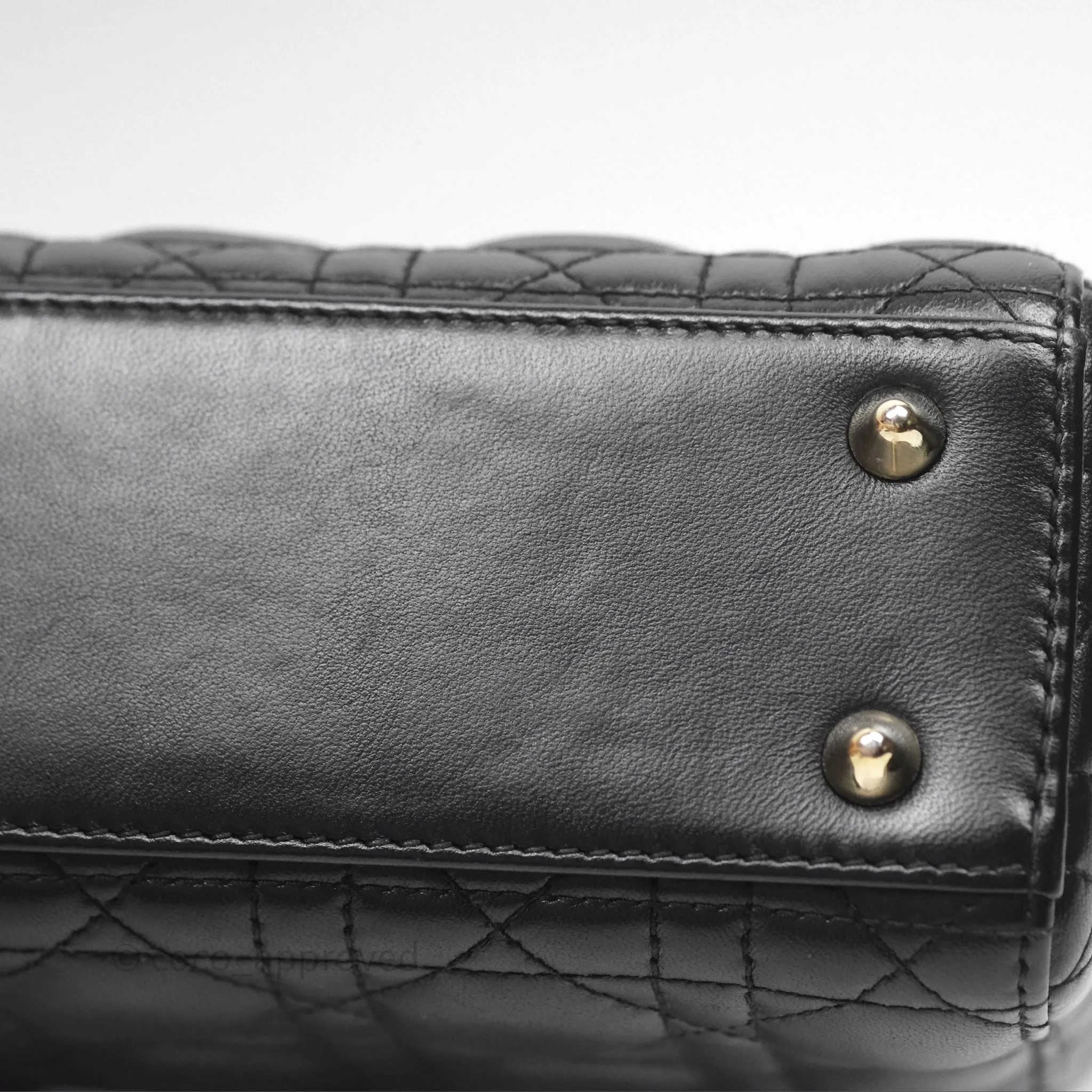 Christian Dior Small Lady Dior My ABCDior Black Cannage Lambskin