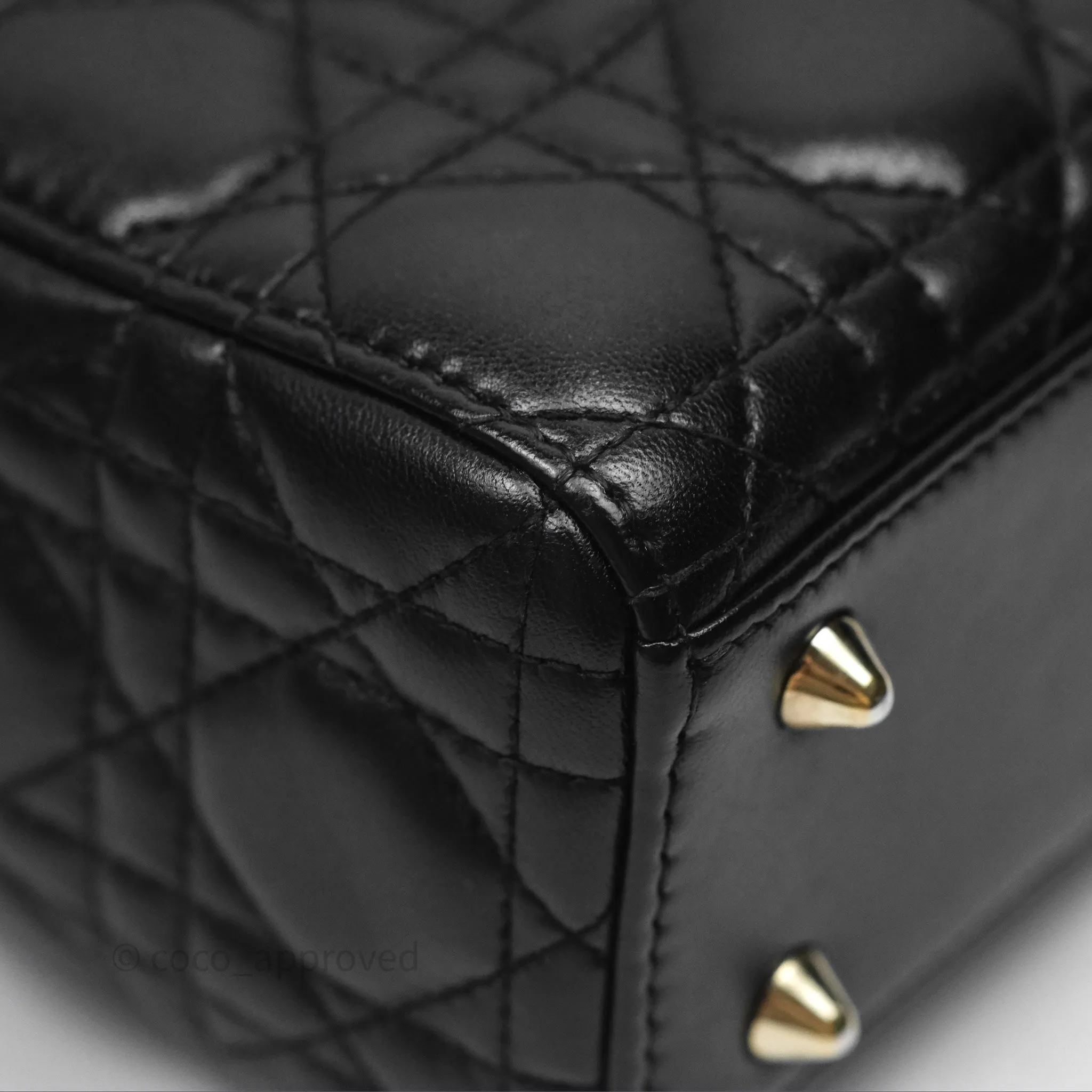 Christian Dior Small Lady Dior My ABCDior Black Cannage Lambskin