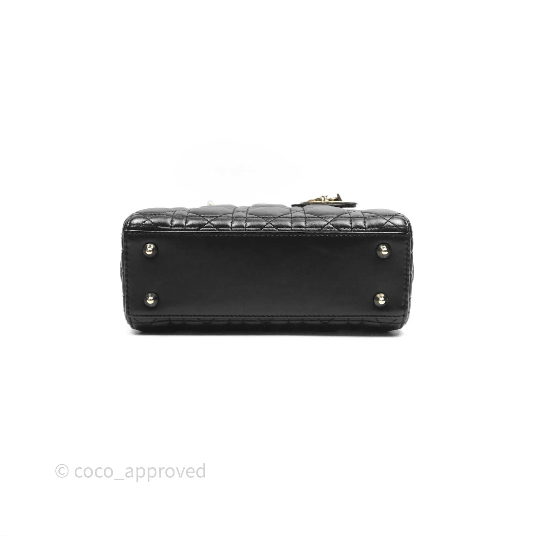 Christian Dior Small Lady Dior My ABCDior Black Cannage Lambskin