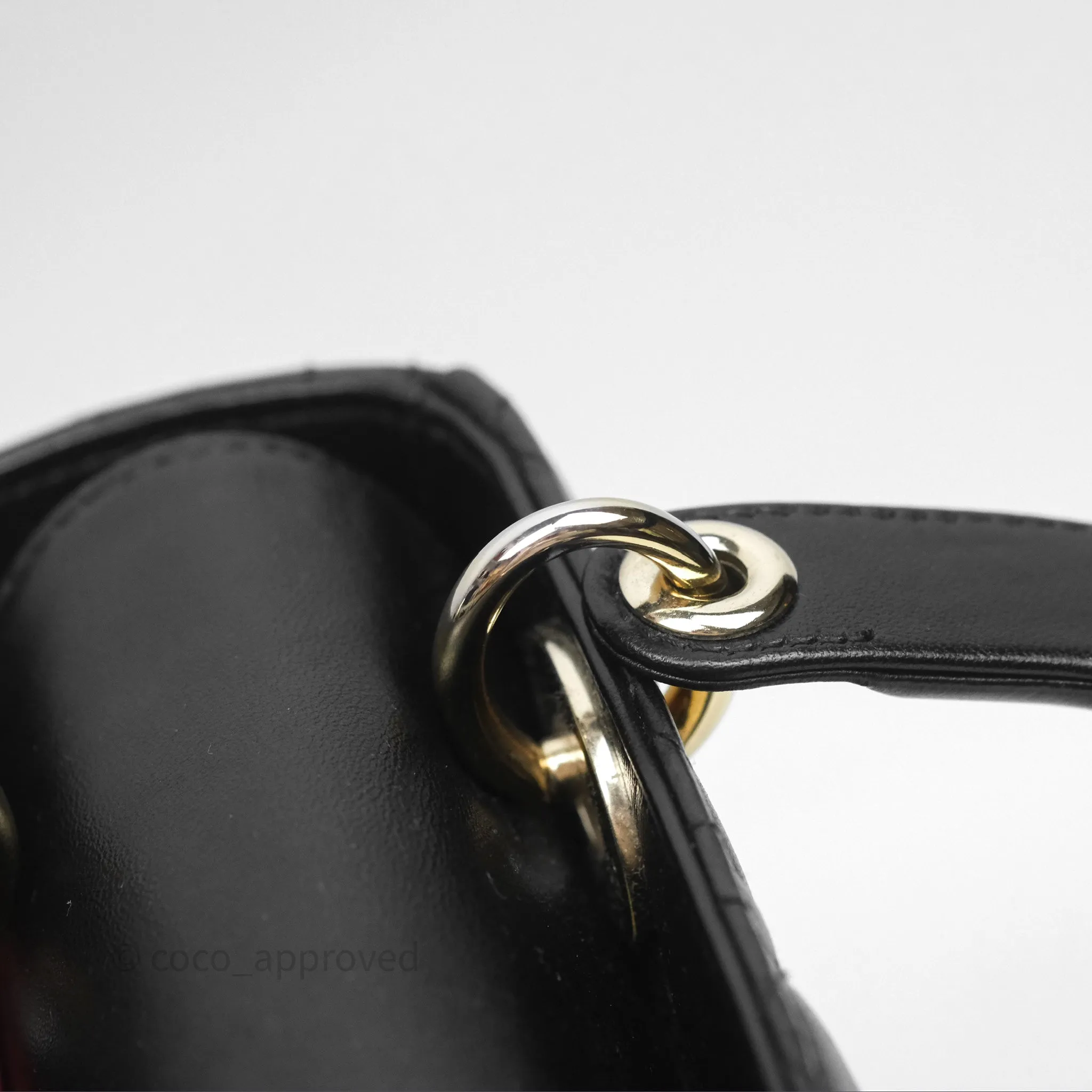 Christian Dior Small Lady Dior My ABCDior Black Cannage Lambskin