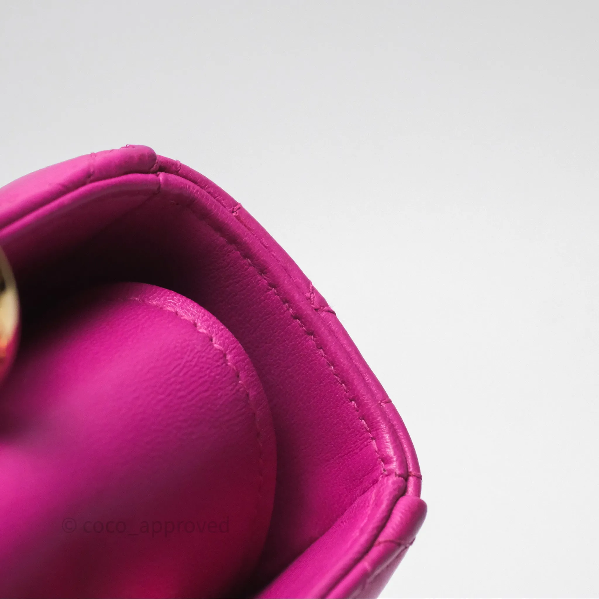 Christian Dior Small Lady Dior My ABCDior Magenta Cannage Lambskin