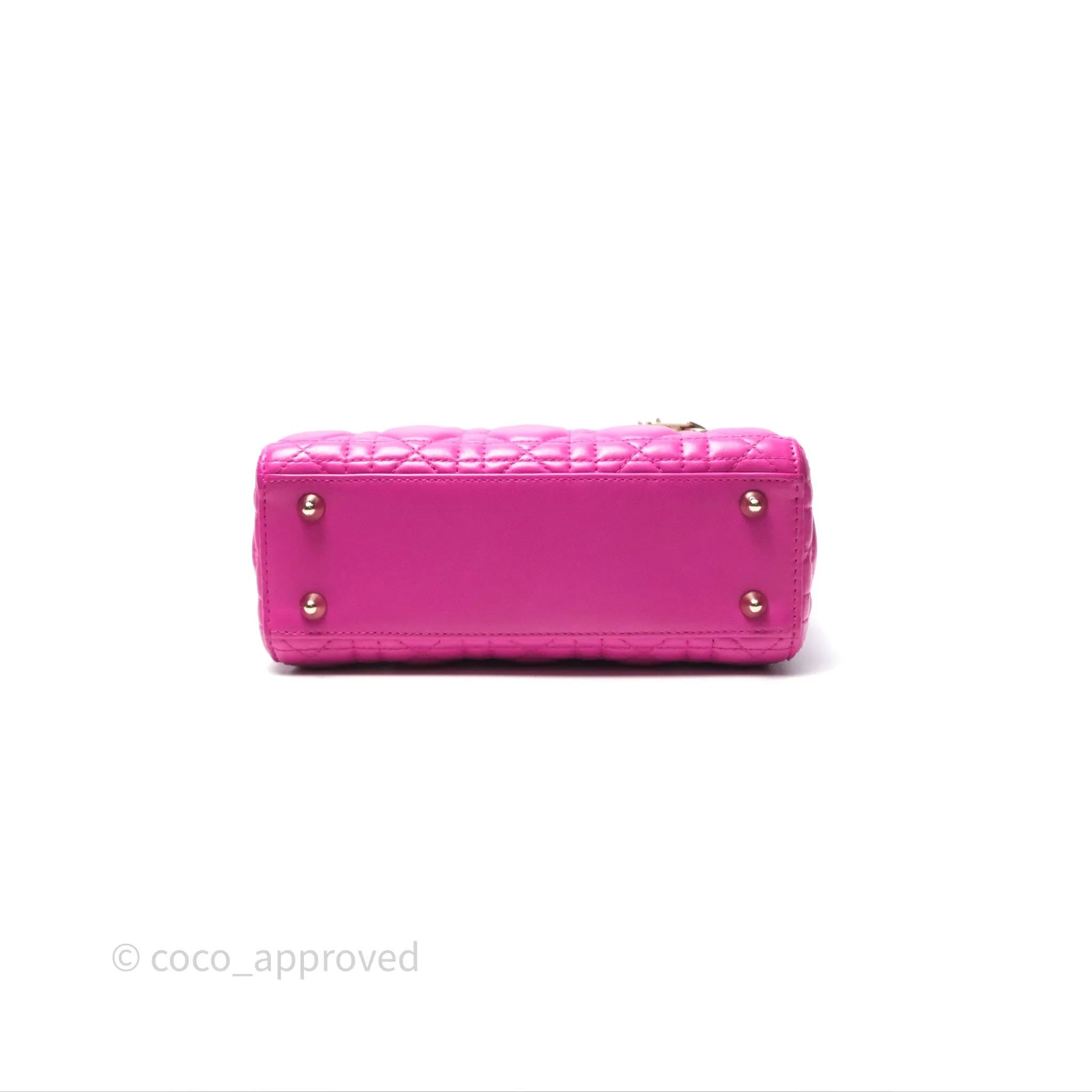 Christian Dior Small Lady Dior My ABCDior Magenta Cannage Lambskin