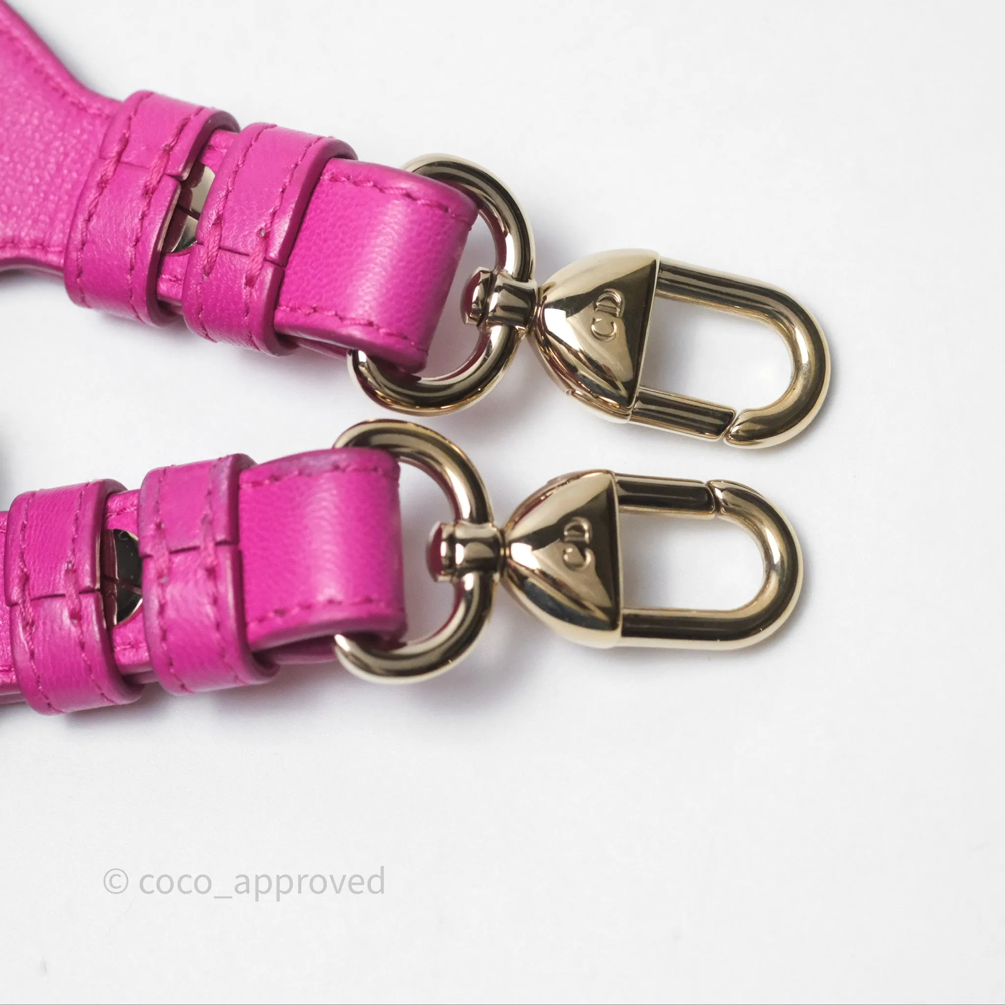 Christian Dior Small Lady Dior My ABCDior Magenta Cannage Lambskin