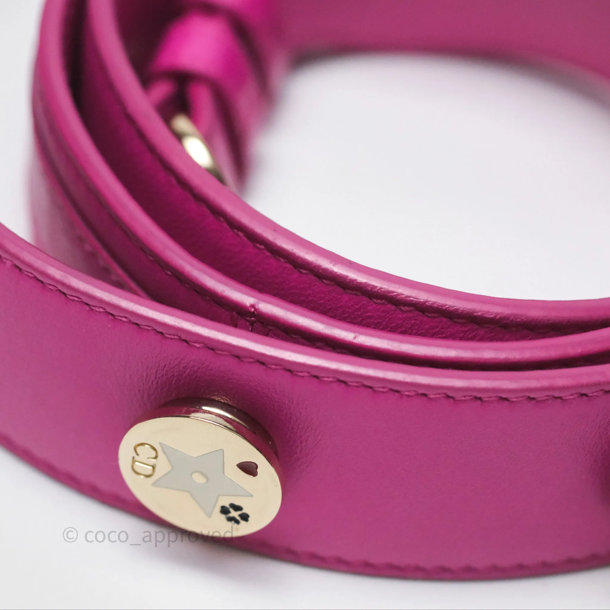 Christian Dior Small Lady Dior My ABCDior Magenta Cannage Lambskin
