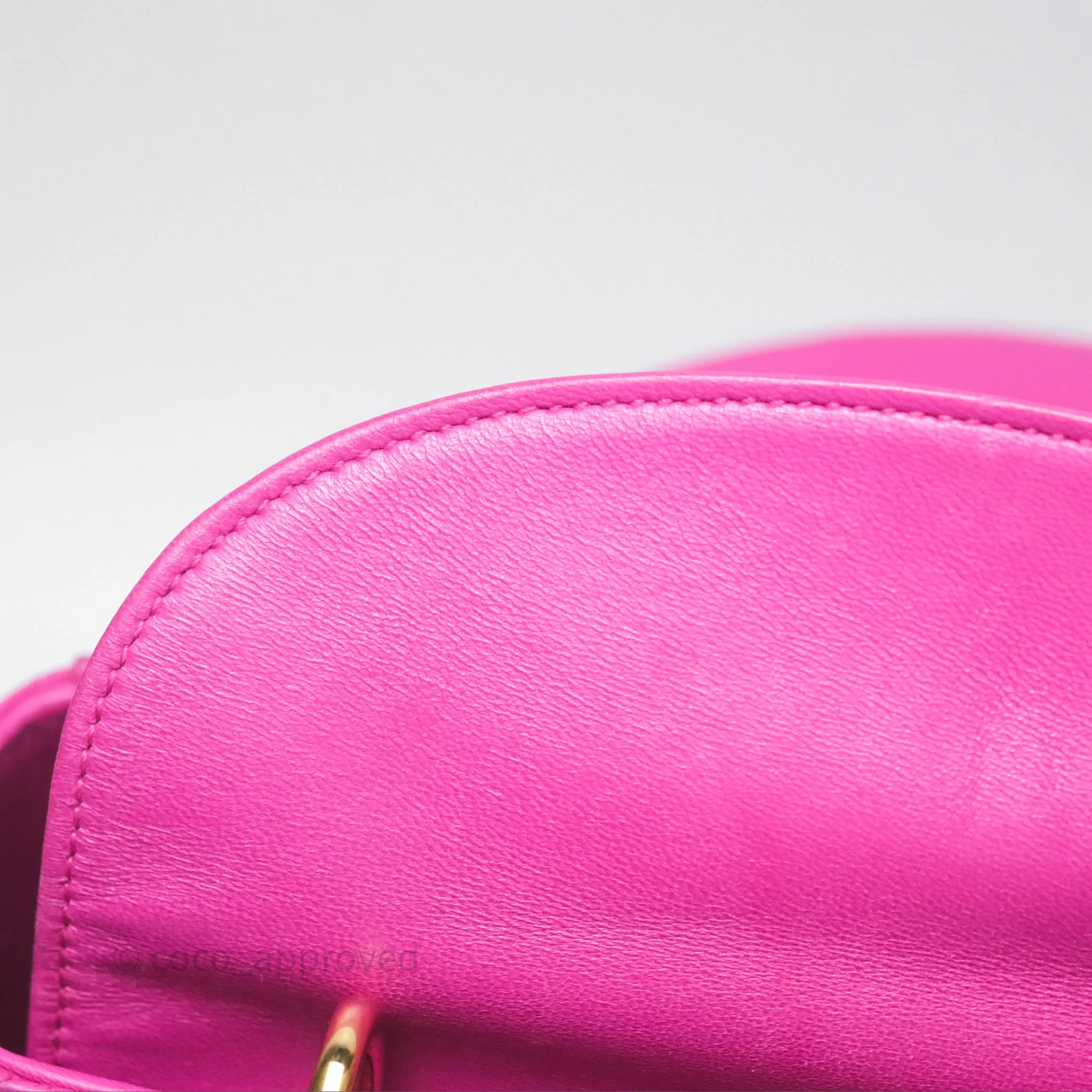 Christian Dior Small Lady Dior My ABCDior Magenta Cannage Lambskin
