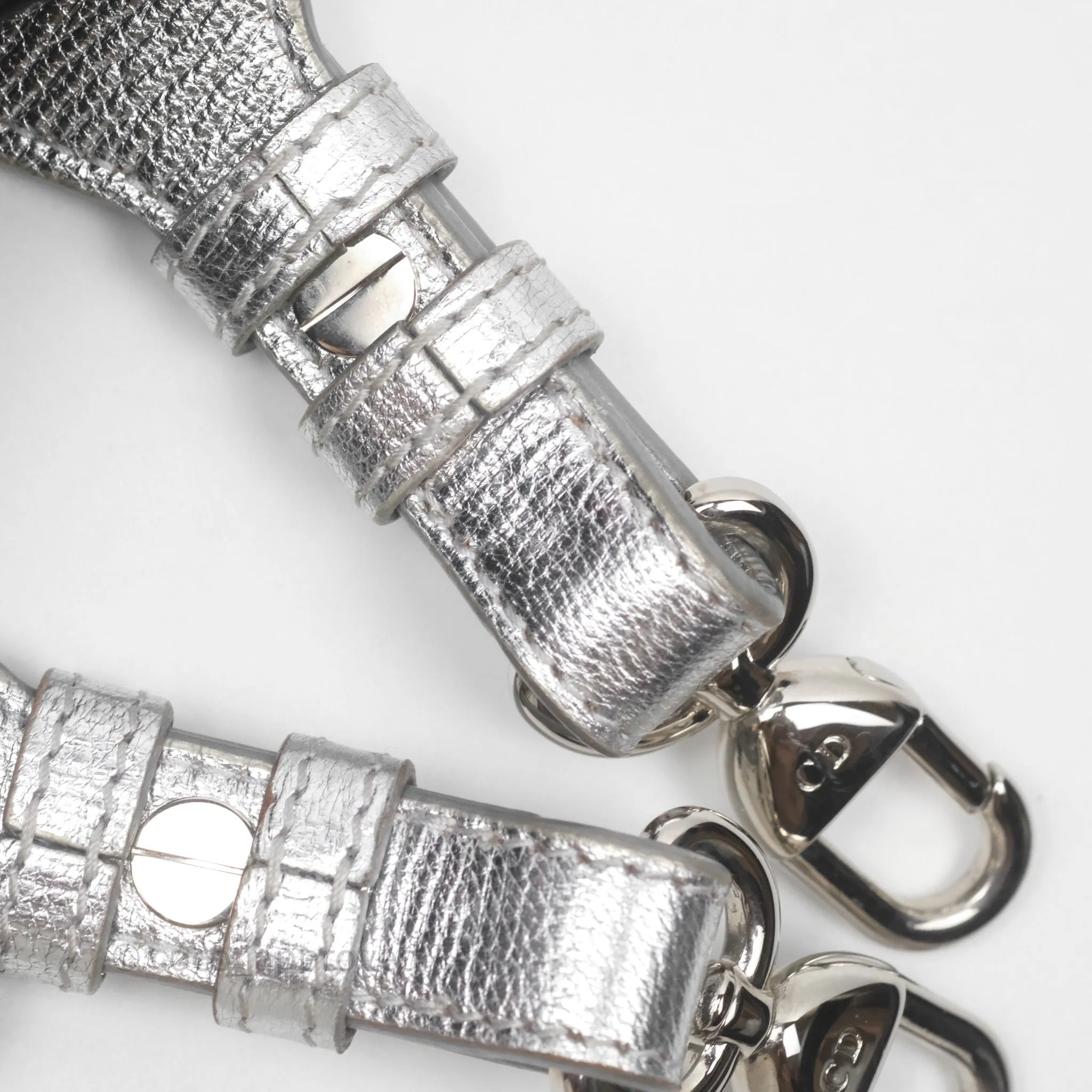 Christian Dior Small Lady Dior My ABCDior Silver Metallic Grained Calfskin Cannage