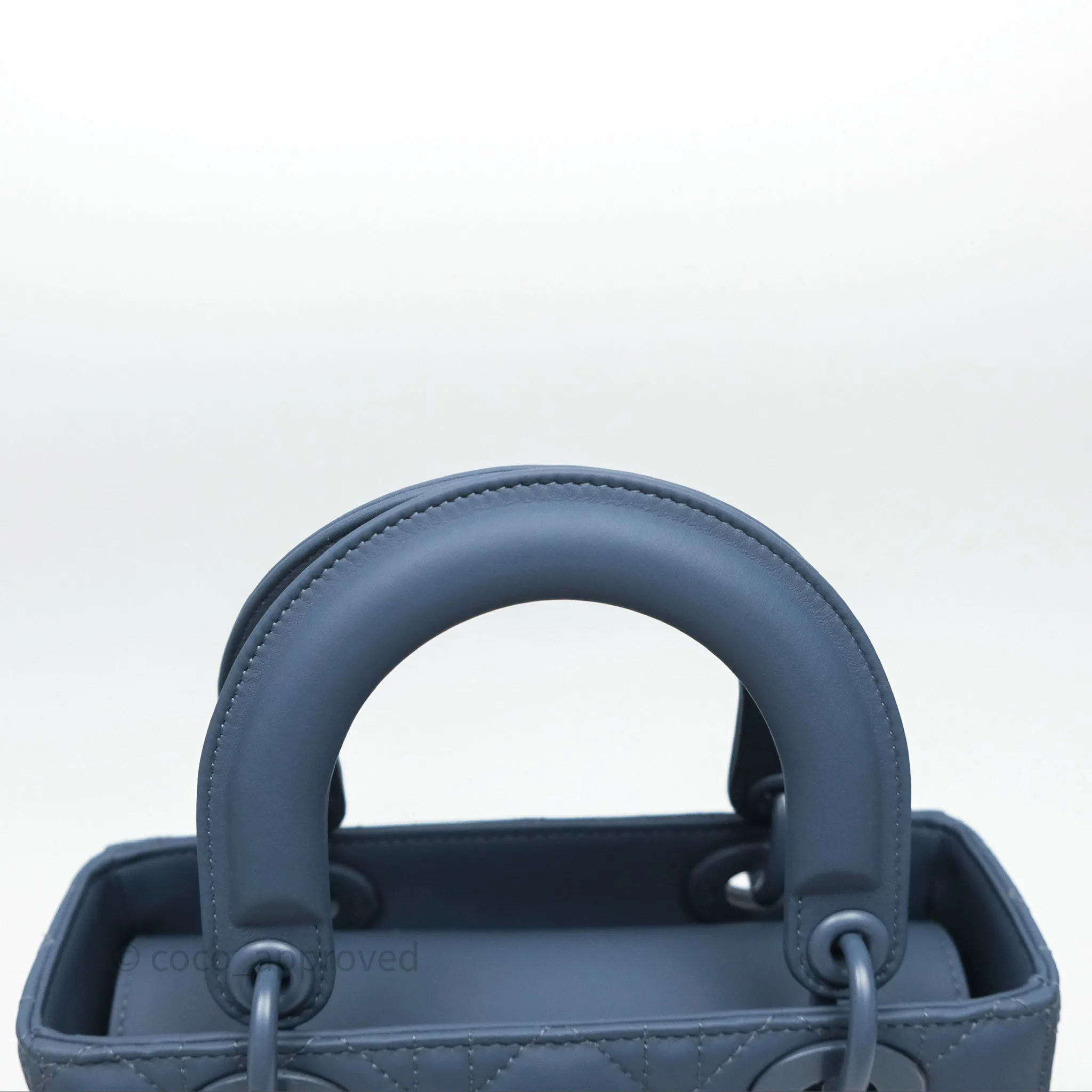Christian Dior Small My ABCDior Lady Dior UltraMatte Calfskin Cannage Dark Blue