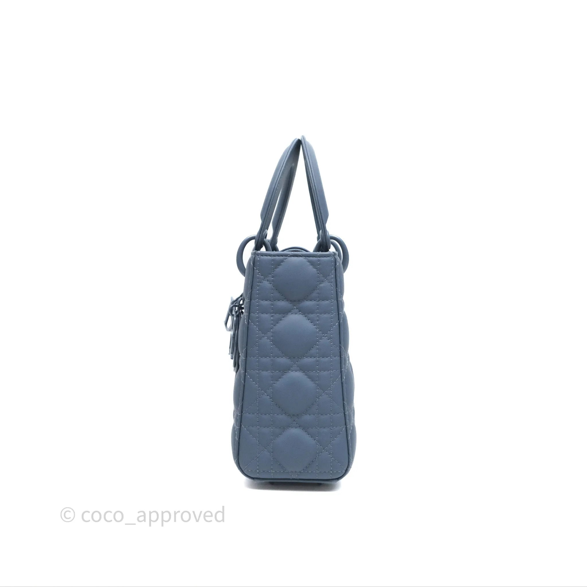 Christian Dior Small My ABCDior Lady Dior UltraMatte Calfskin Cannage Dark Blue