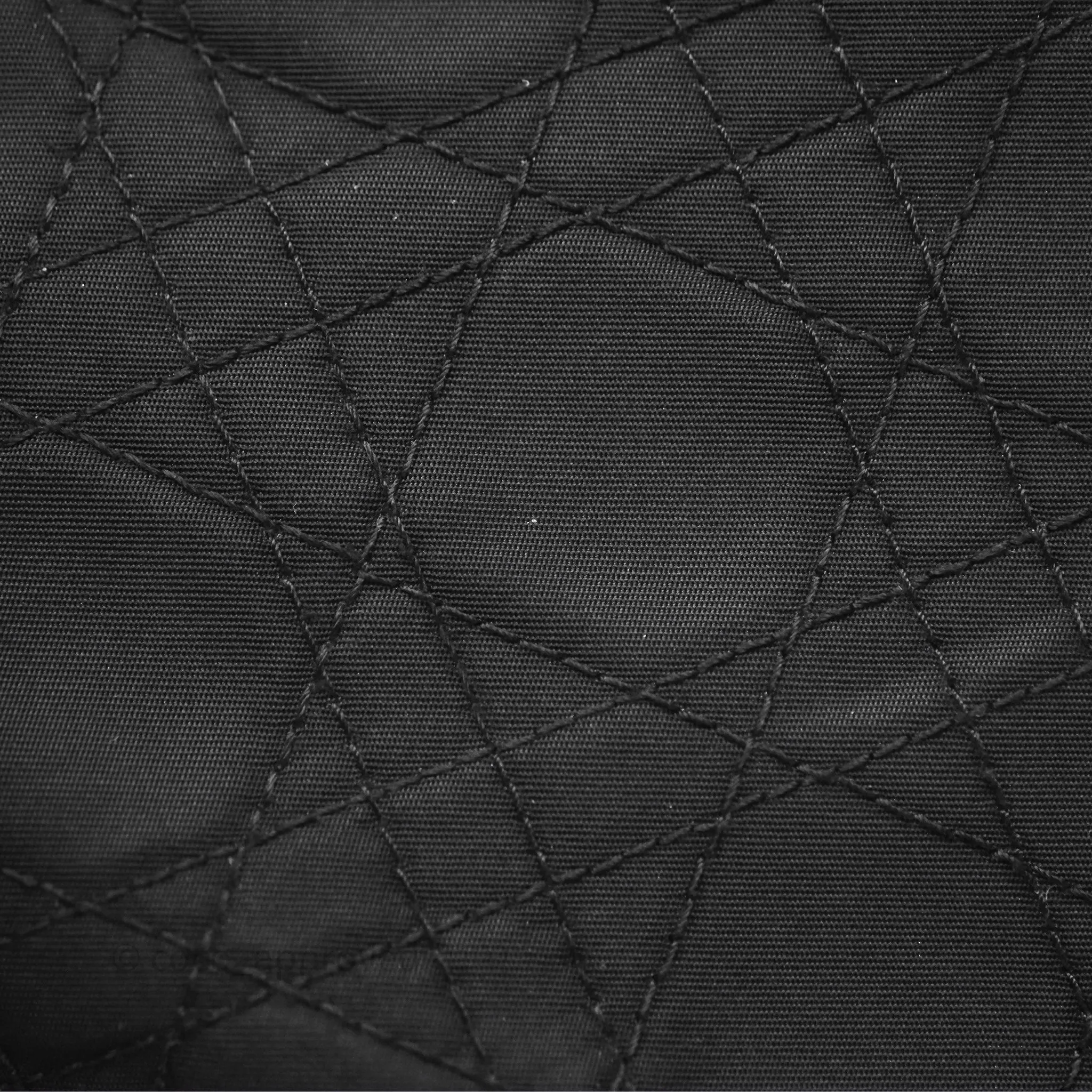 Christian Dior Vintage Large Lady Dior Cannage Fabric Black Silver Hardware