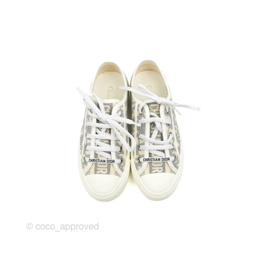 Christian Dior Walk'n' Dior Gray Dior Oblique Sneaker Size 35.5