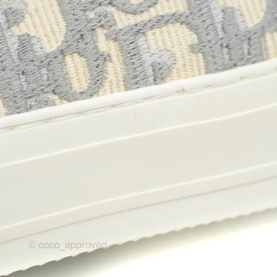 Christian Dior Walk'n' Dior Gray Dior Oblique Sneaker Size 35.5