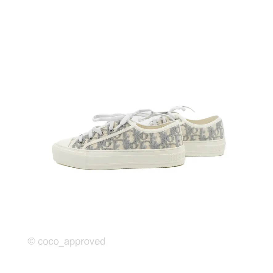 Christian Dior Walk'n' Dior Gray Dior Oblique Sneaker Size 35.5