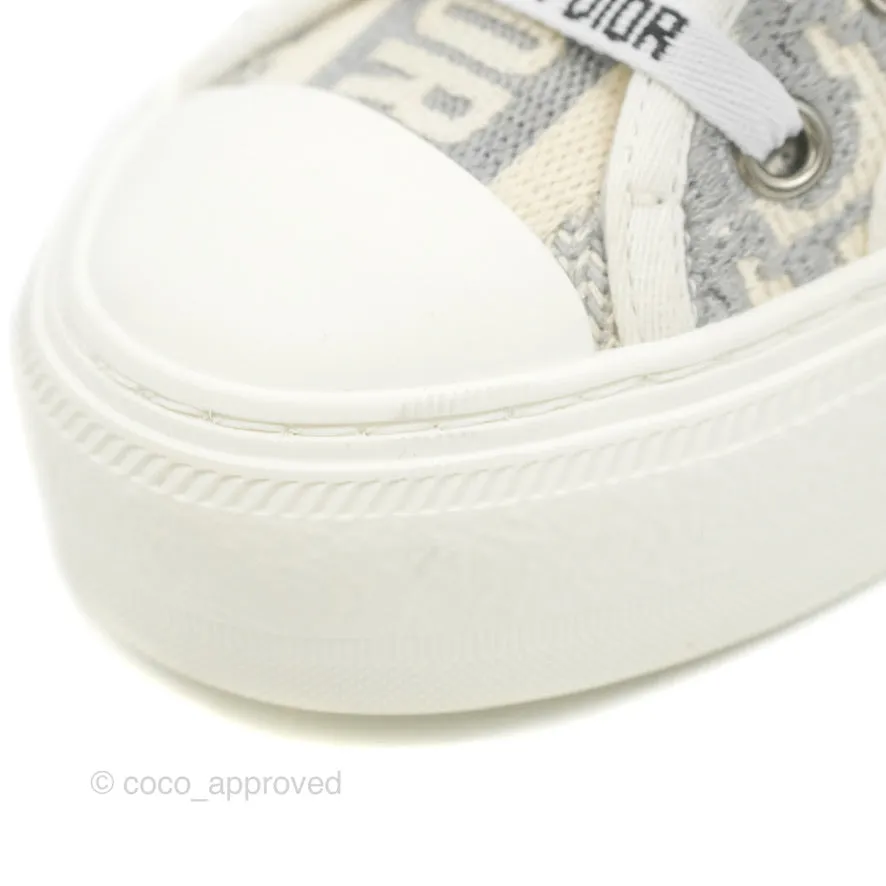 Christian Dior Walk'n' Dior Gray Dior Oblique Sneaker Size 35.5
