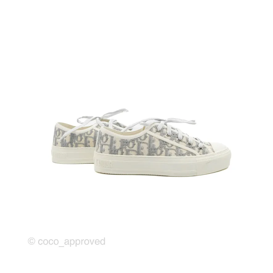 Christian Dior Walk'n' Dior Gray Dior Oblique Sneaker Size 35.5