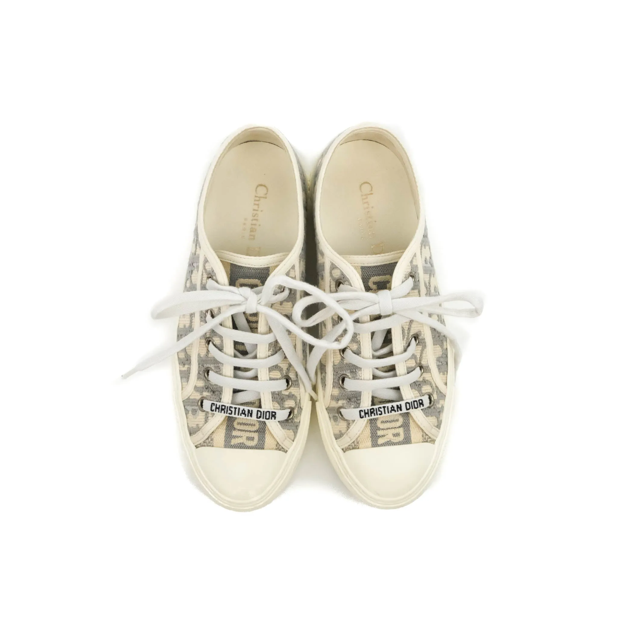 Christian Dior Walk'n' Dior Gray Dior Oblique Sneaker Size 36
