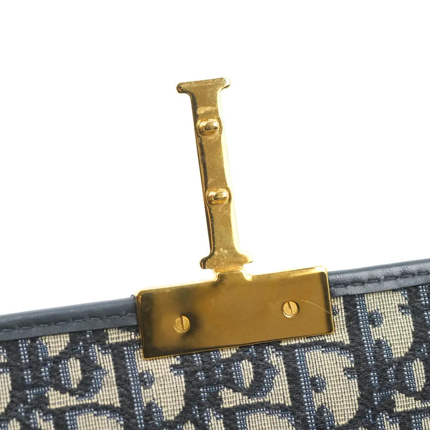 Dior 30 Montaigne Bag Blue Dior Oblique Jacquard