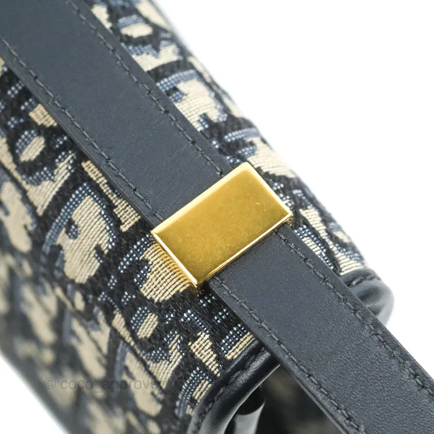 Dior 30 Montaigne Bag Blue Dior Oblique Jacquard