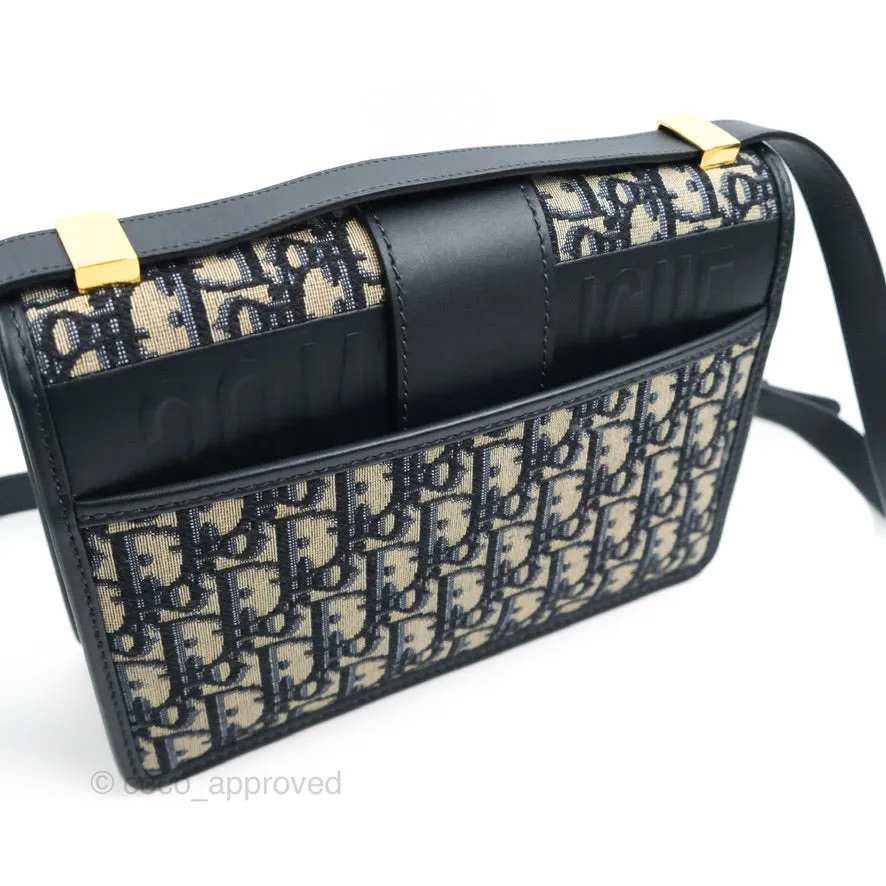Dior 30 Montaigne Bag Blue Dior Oblique Jacquard