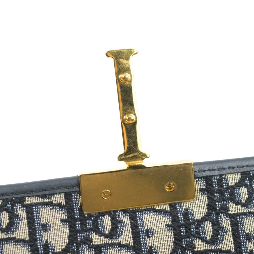 Dior 30 Montaigne Bag Blue Dior Oblique Jacquard