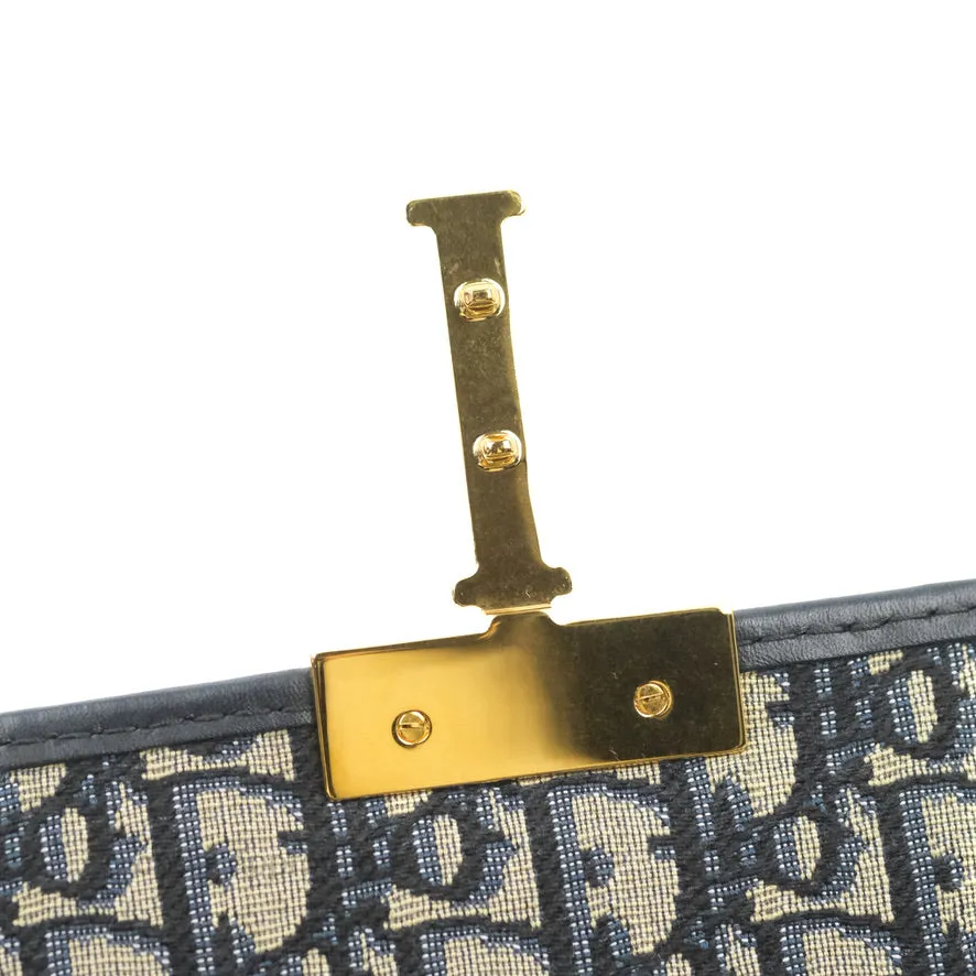 Dior 30 Montaigne Bag Blue Dior Oblique Jacquard