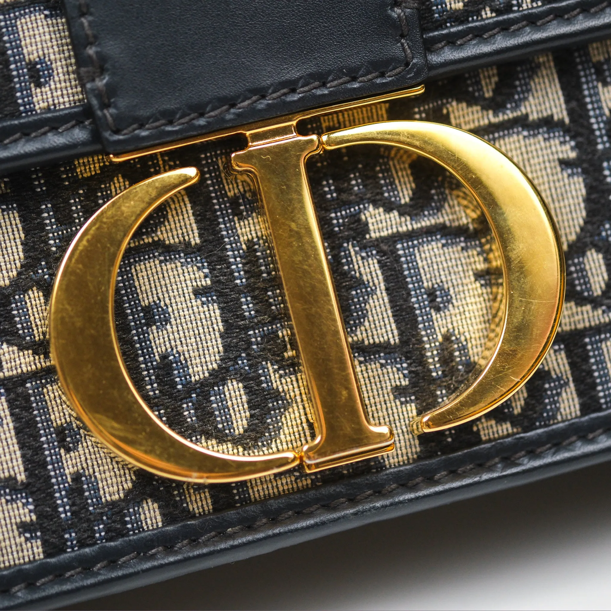 Dior 30 Montaigne Bag Blue Dior Oblique Jacquard