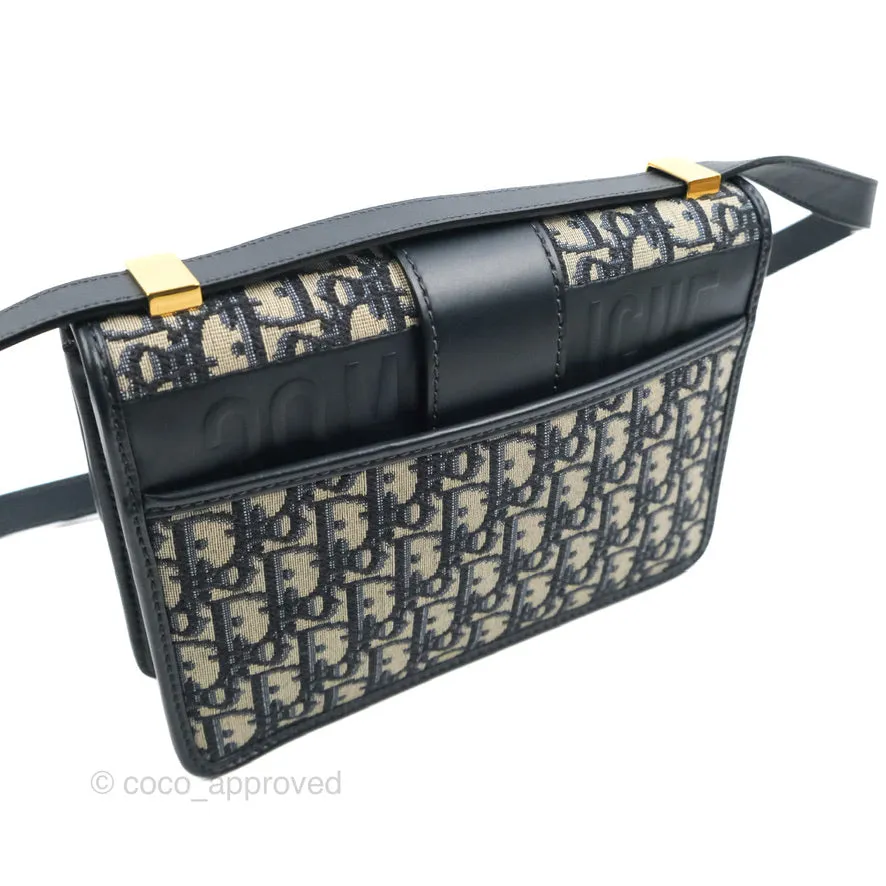 Dior 30 Montaigne Bag Blue Dior Oblique Jacquard