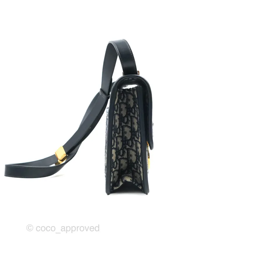 Dior 30 Montaigne Bag Blue Dior Oblique Jacquard